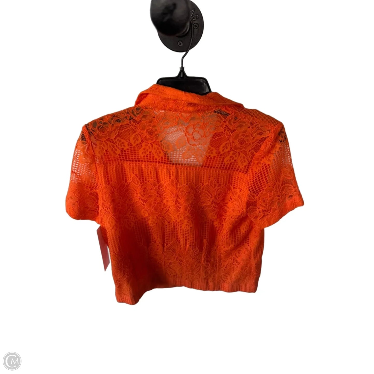 Top Short Sleeve By Maeve In Orange, Size: S