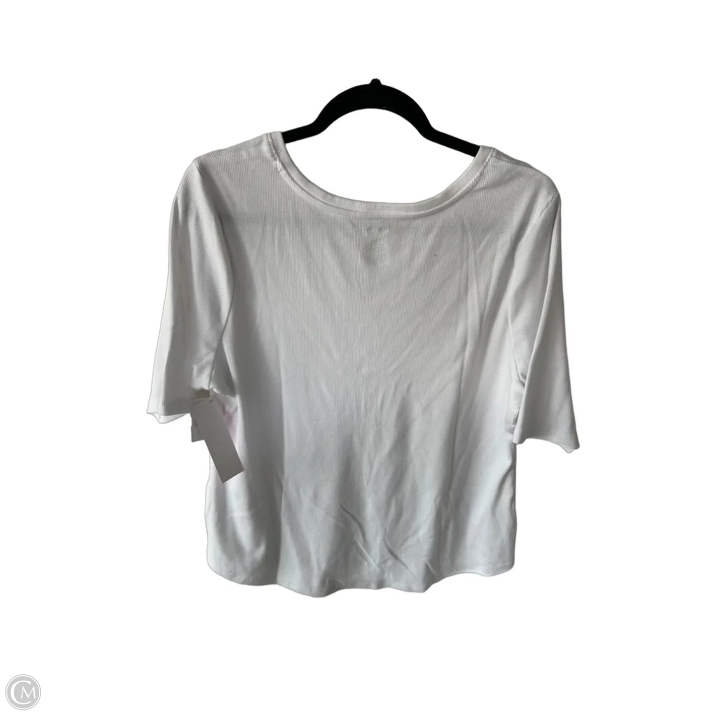 Top Short Sleeve By Sonoma In White, Size: 2x