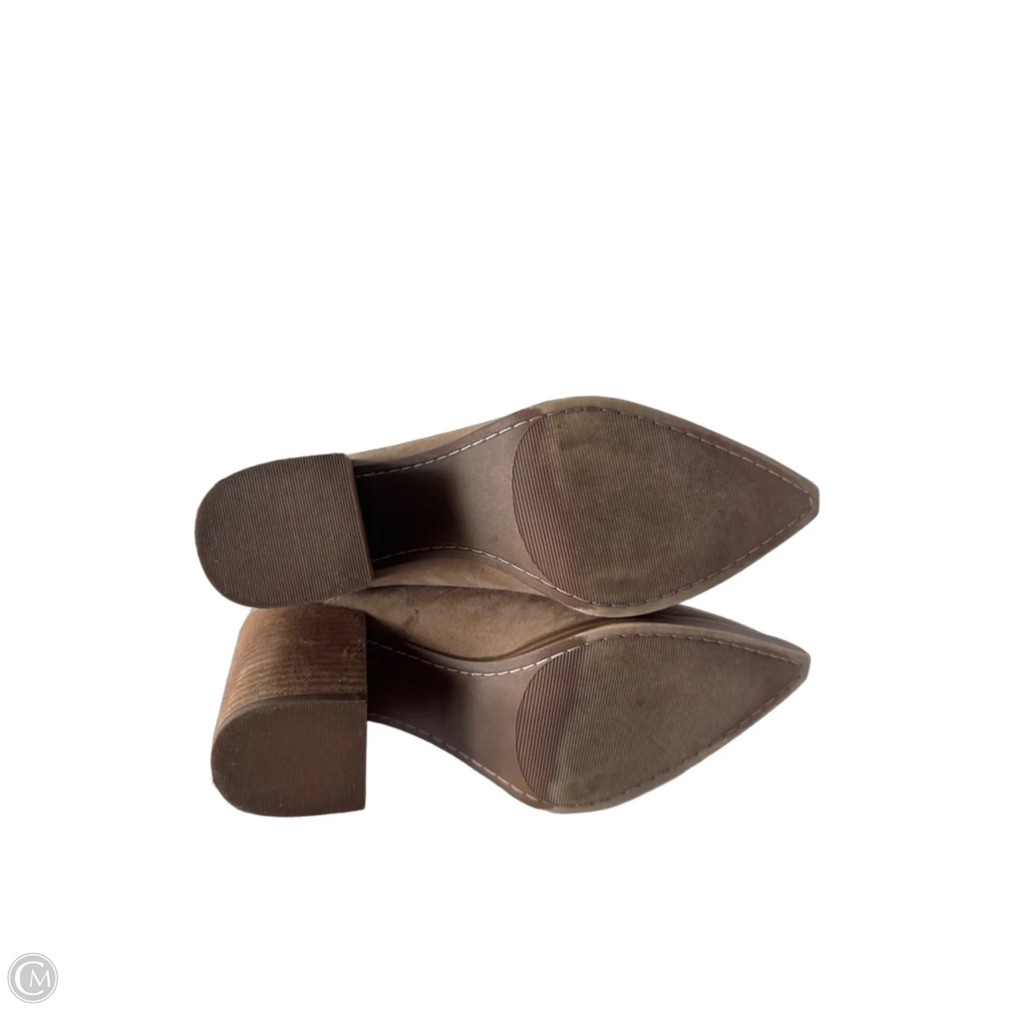 Boots Ankle Heels By Steve Madden In Tan, Size: 7.5