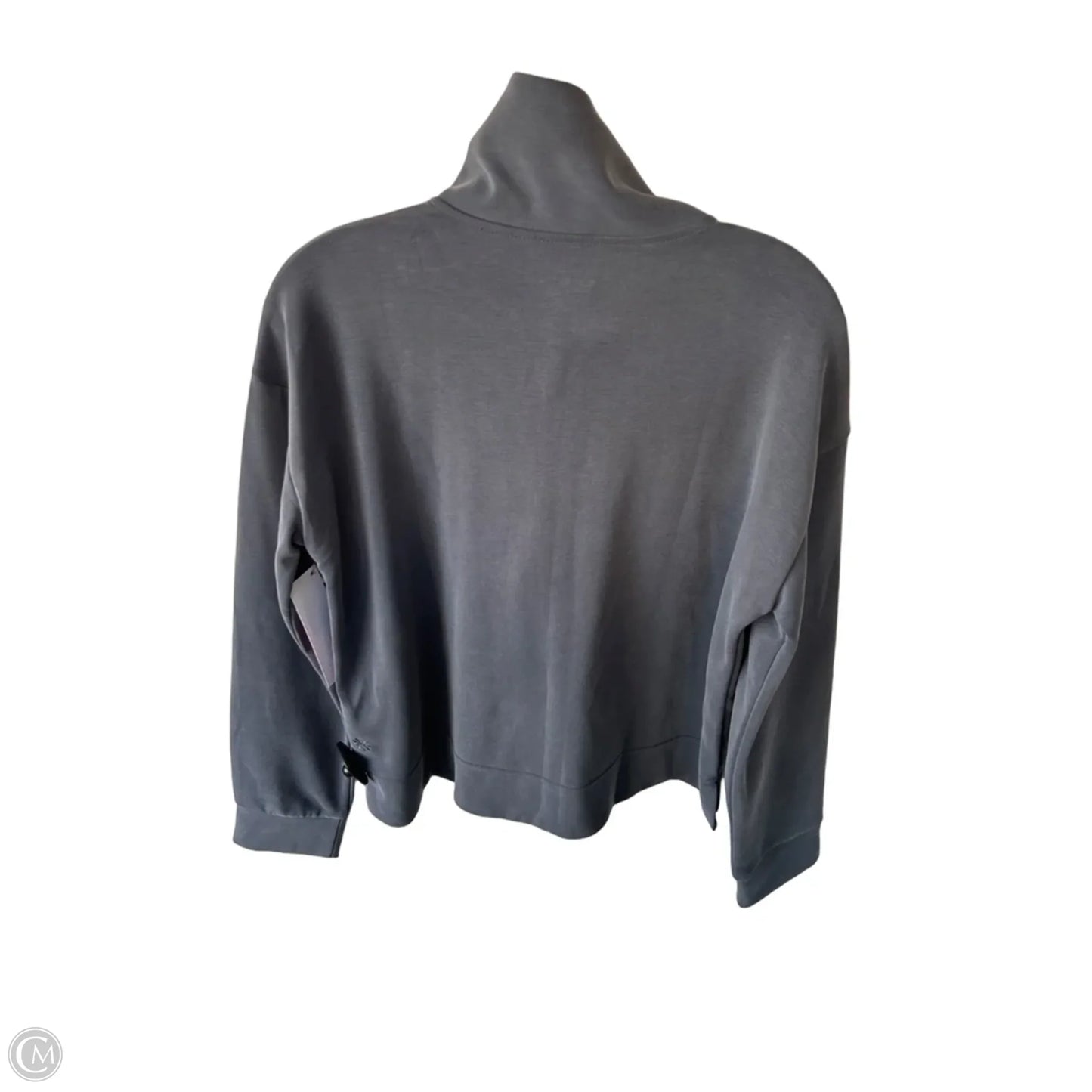 Athletic Top Long Sleeve Collar By Athleta In Grey, Size: M