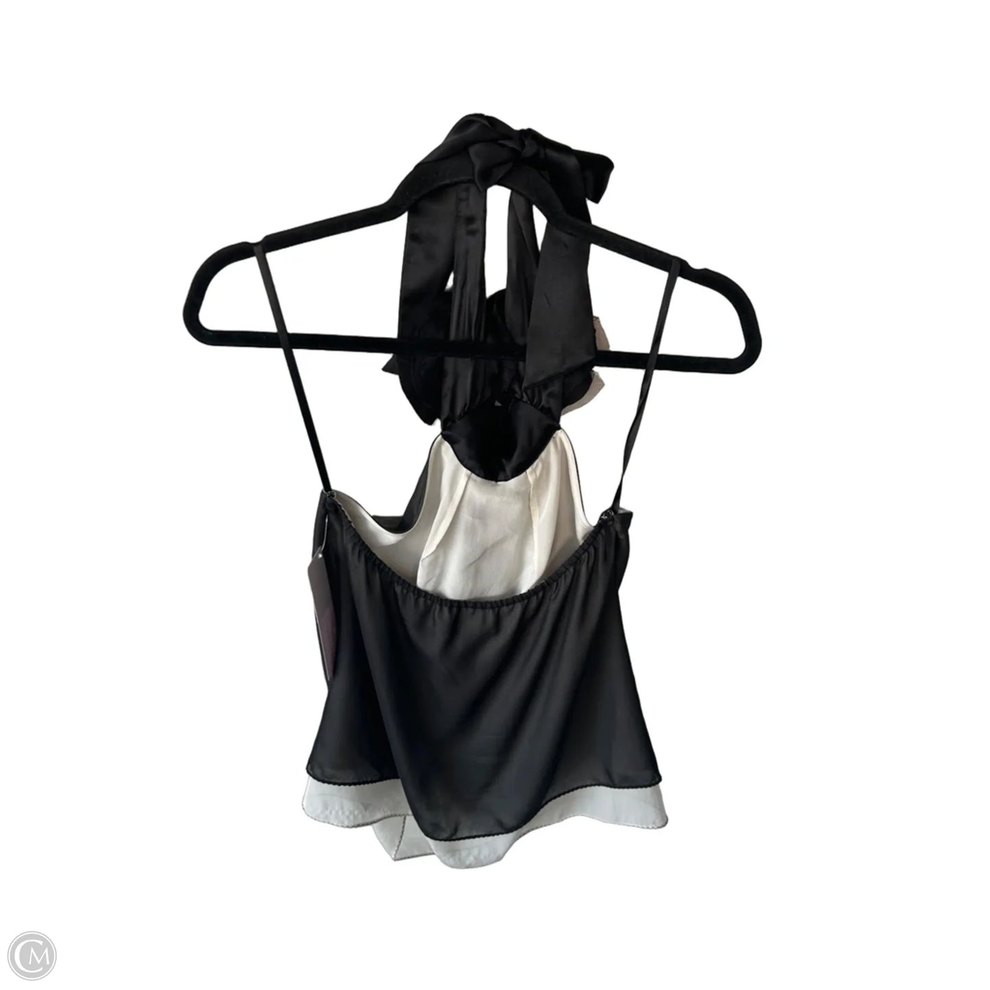 Top Sleeveless By Bcbgmaxazria In Black & Cream, Size: Xs