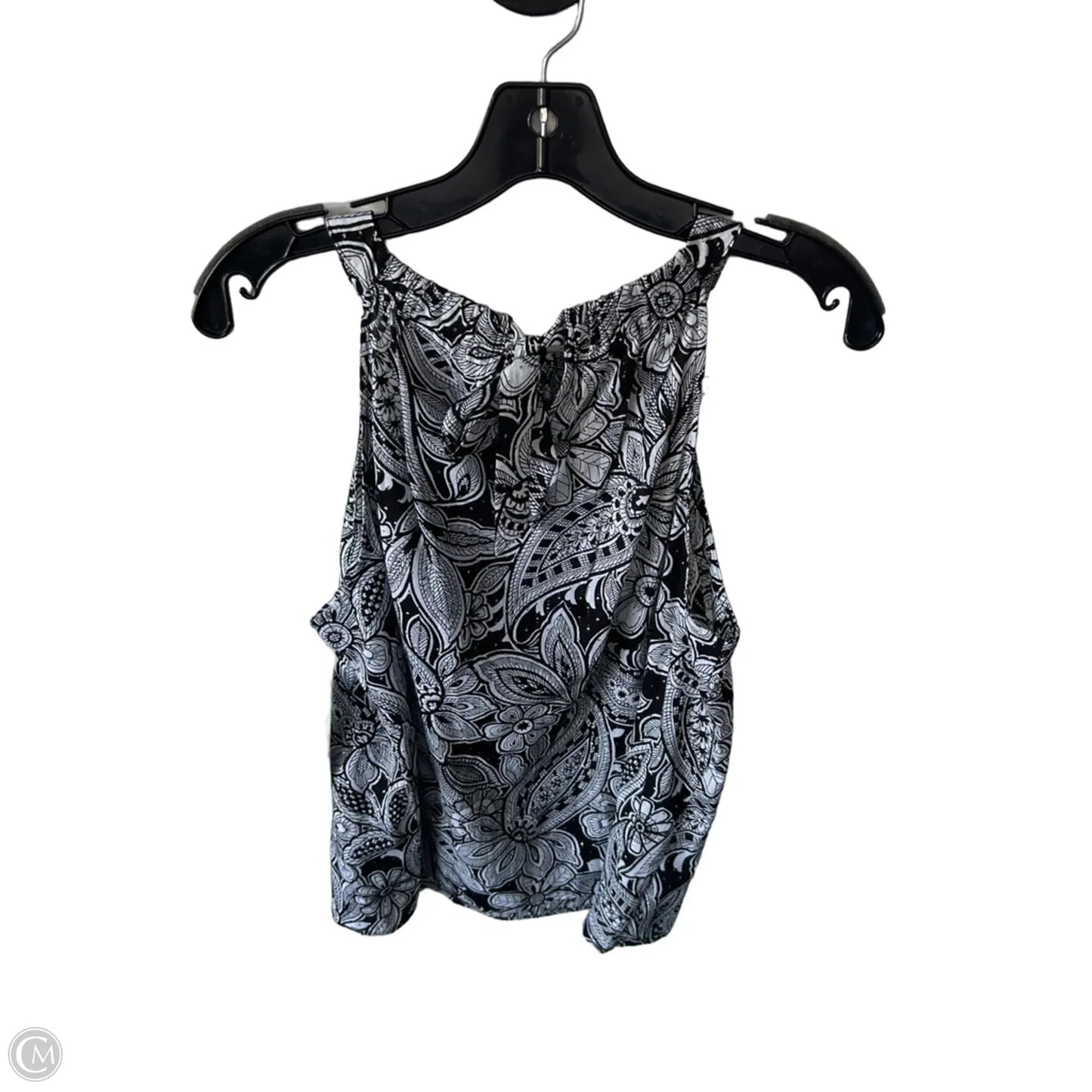 Top Sleeveless By Talbots In Black & White, Size: Mp