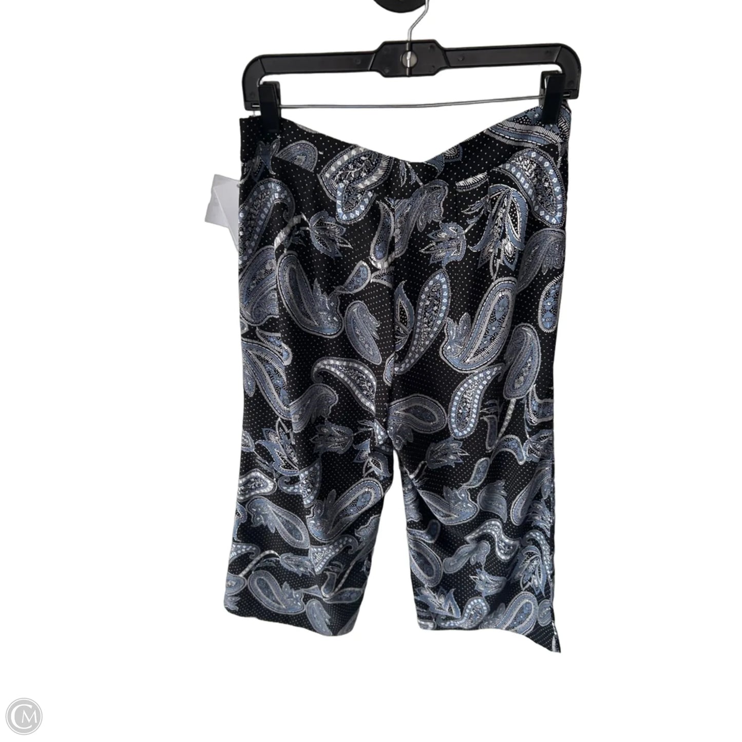Pants Wide Leg By Ann Taylor In Black & Blue, Size: 8p