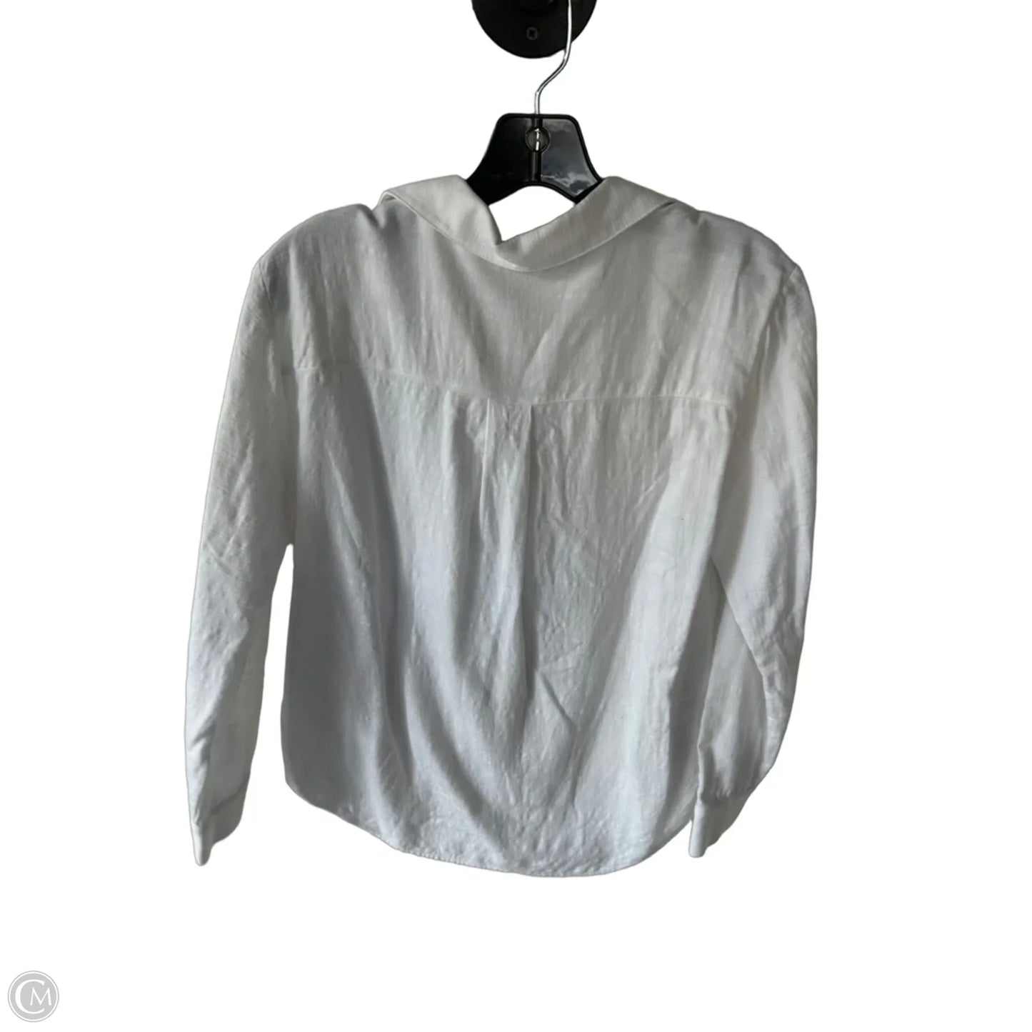 Top Long Sleeve By Loft In White, Size: S