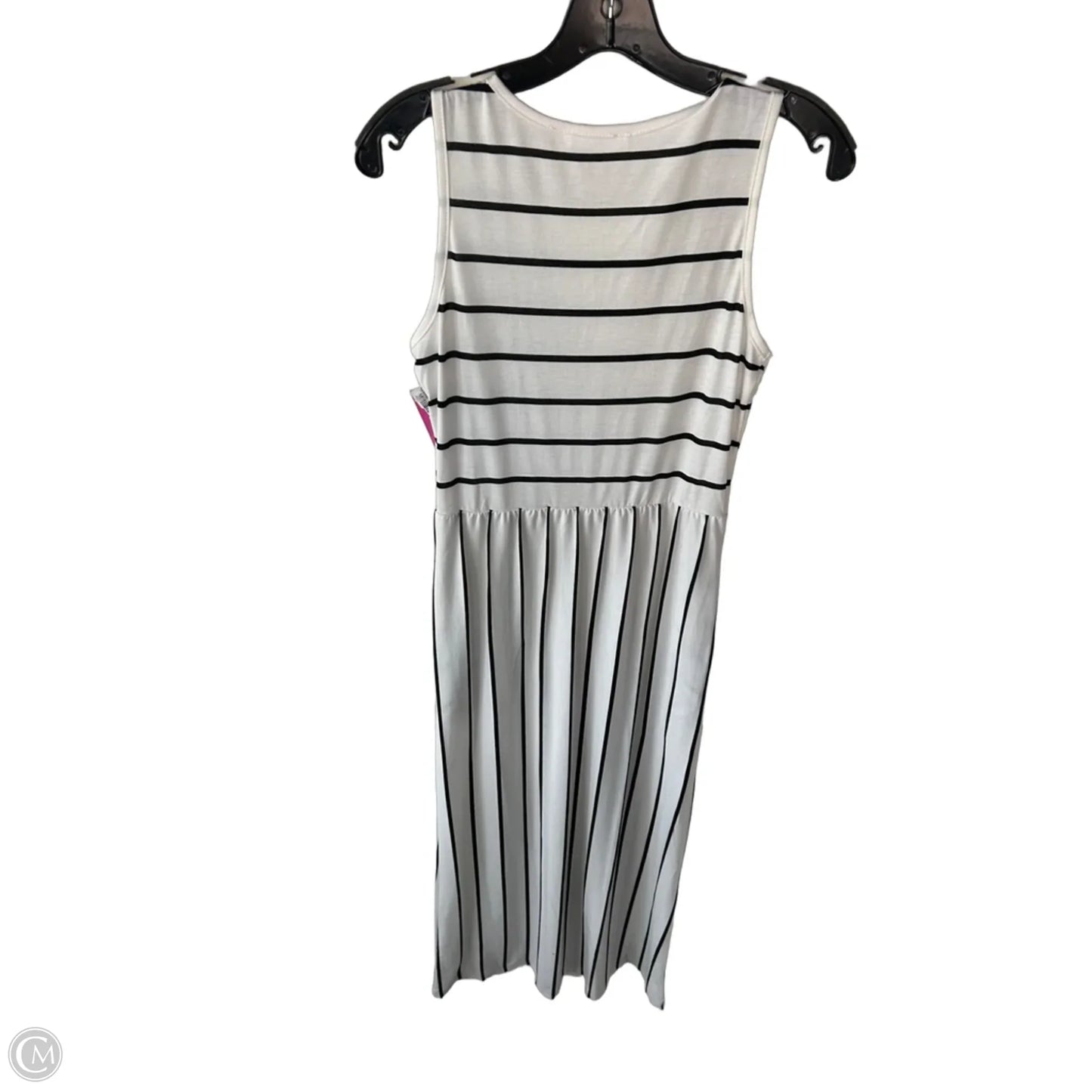 Dress Casual Midi By Cme In Black & White, Size: S