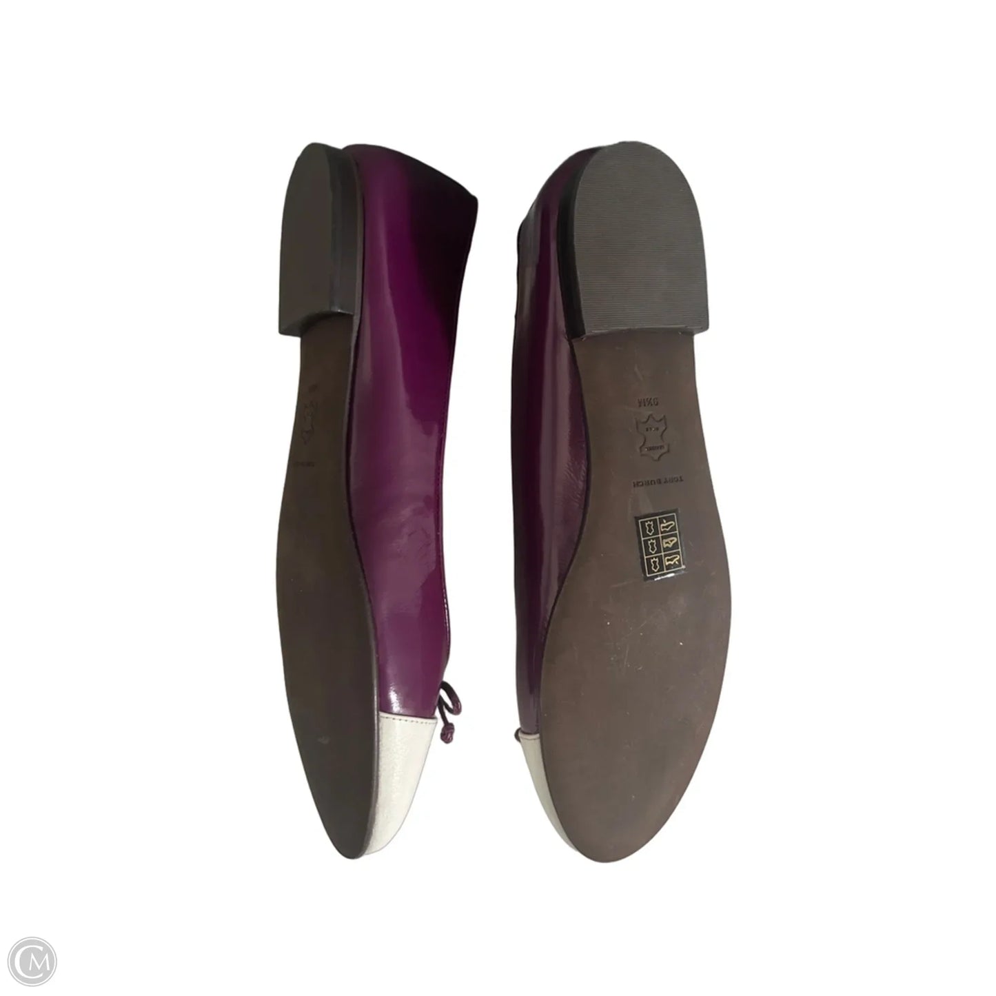 Shoes Designer By Tory Burch In Purple & White, Size: 9.5