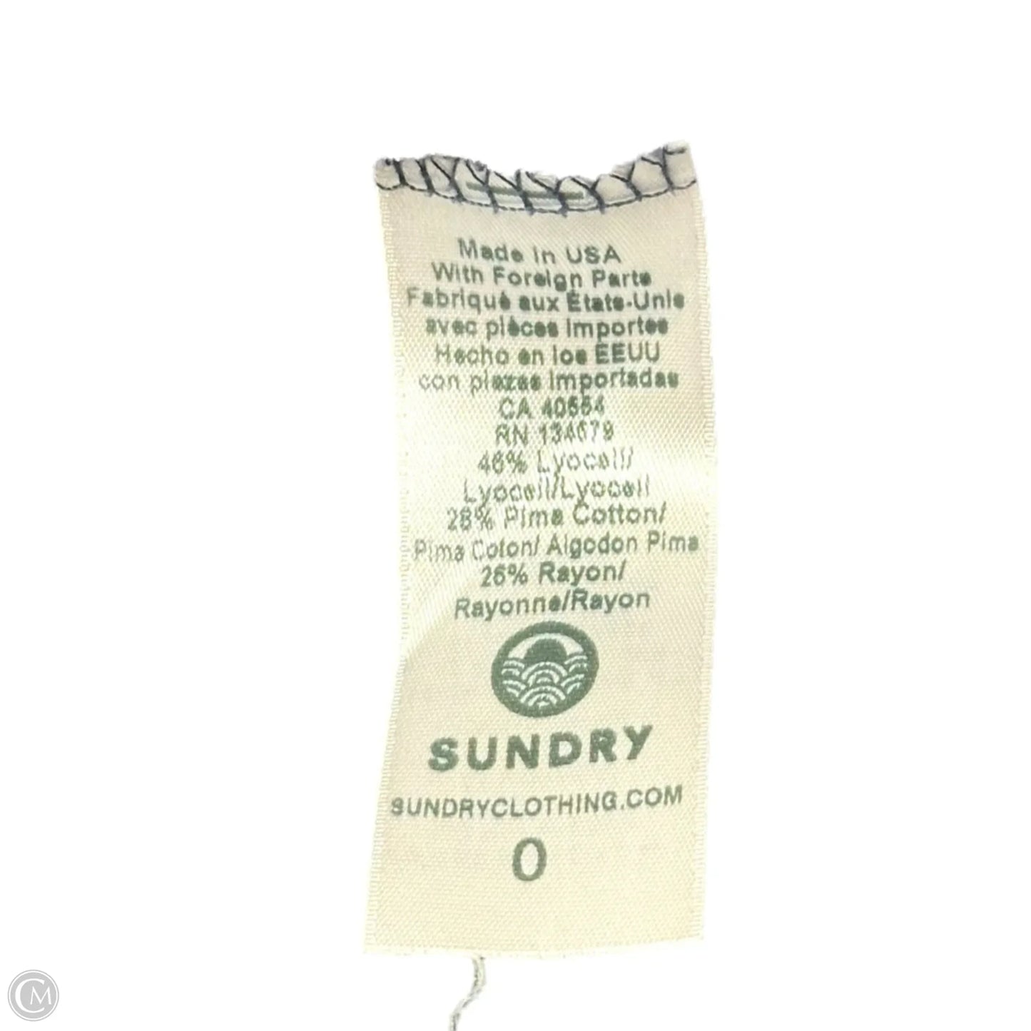 Top Long Sleeve By Sundry In Navy, Size: Xs