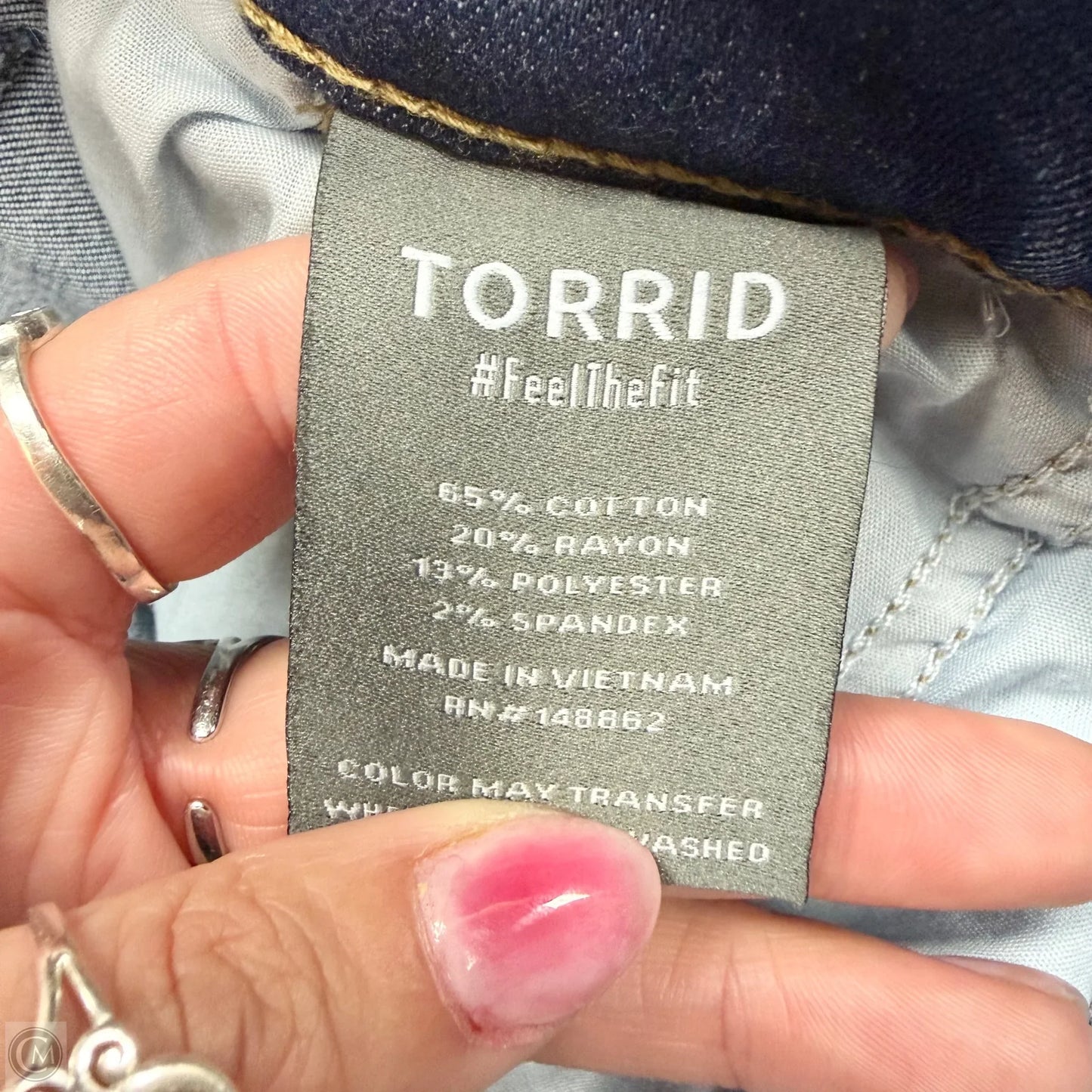 Jeans Wide Leg By Torrid In Blue Denim, Size: 22