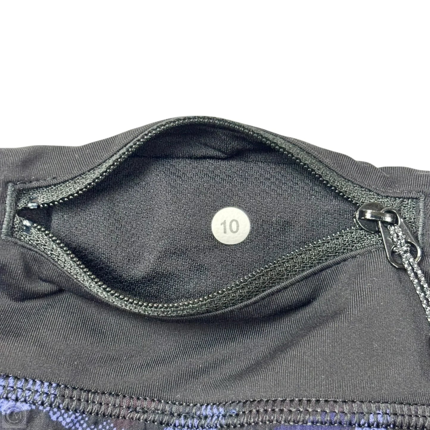 Athletic Shorts By Lululemon In Black & Blue, Size: M