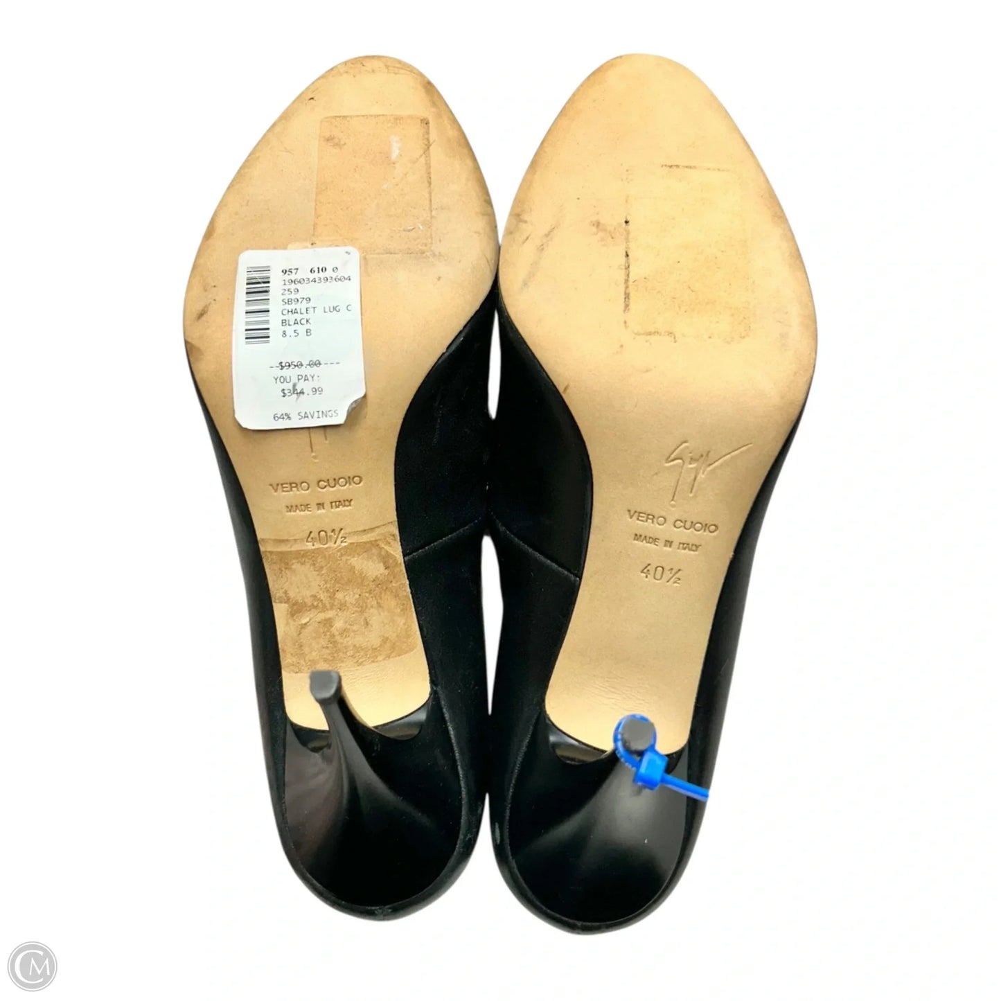 Shoes Luxury Designer By Giuseppe Zanotti In Black, Size: 9.5