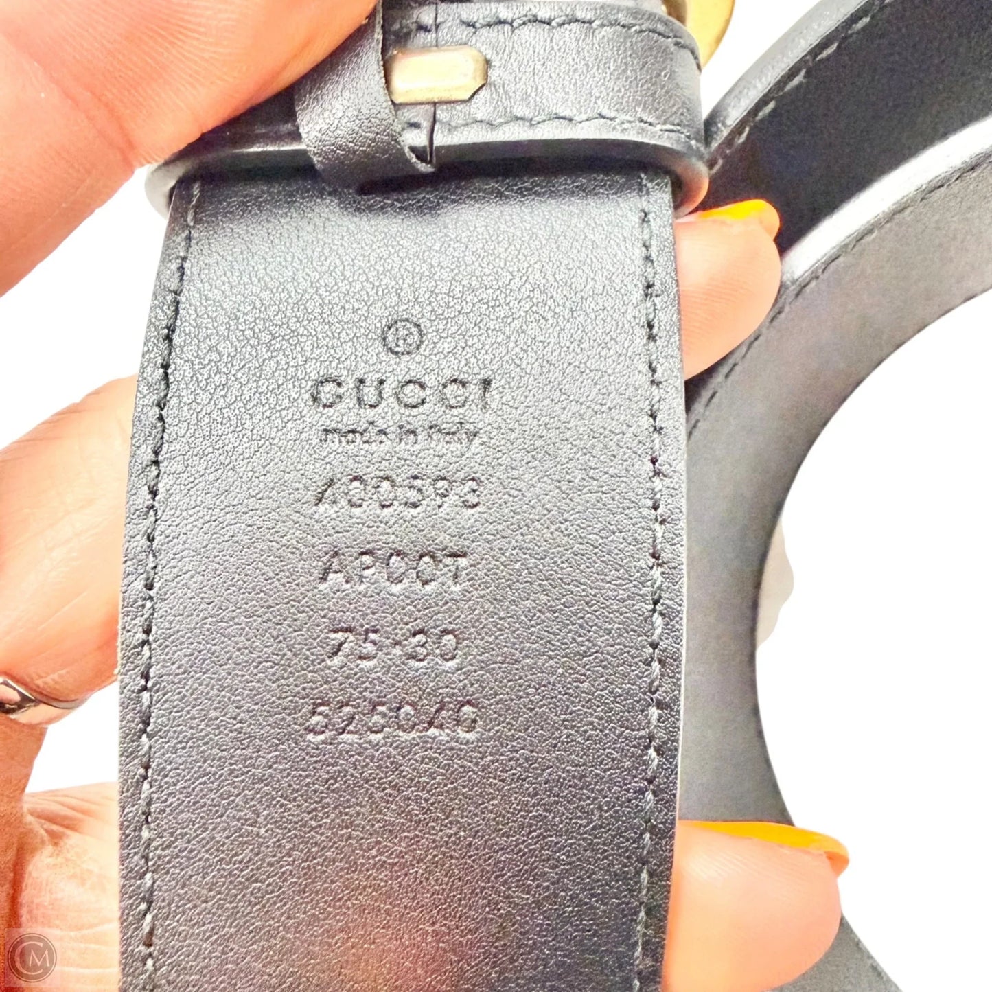 Belt Luxury Designer By Gucci, Size: Xs