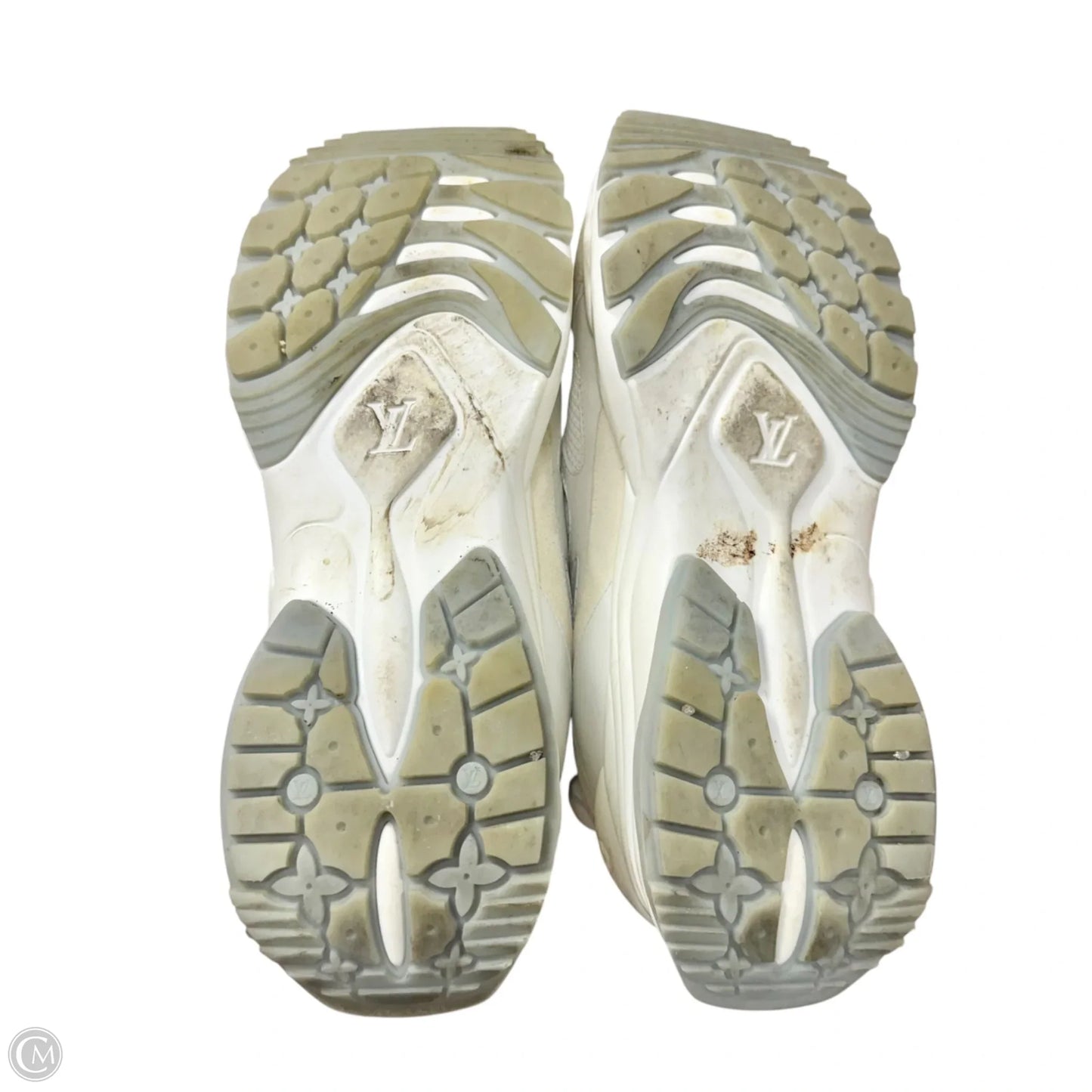 Shoes Luxury Designer By Louis Vuitton In White, Size: 10.5