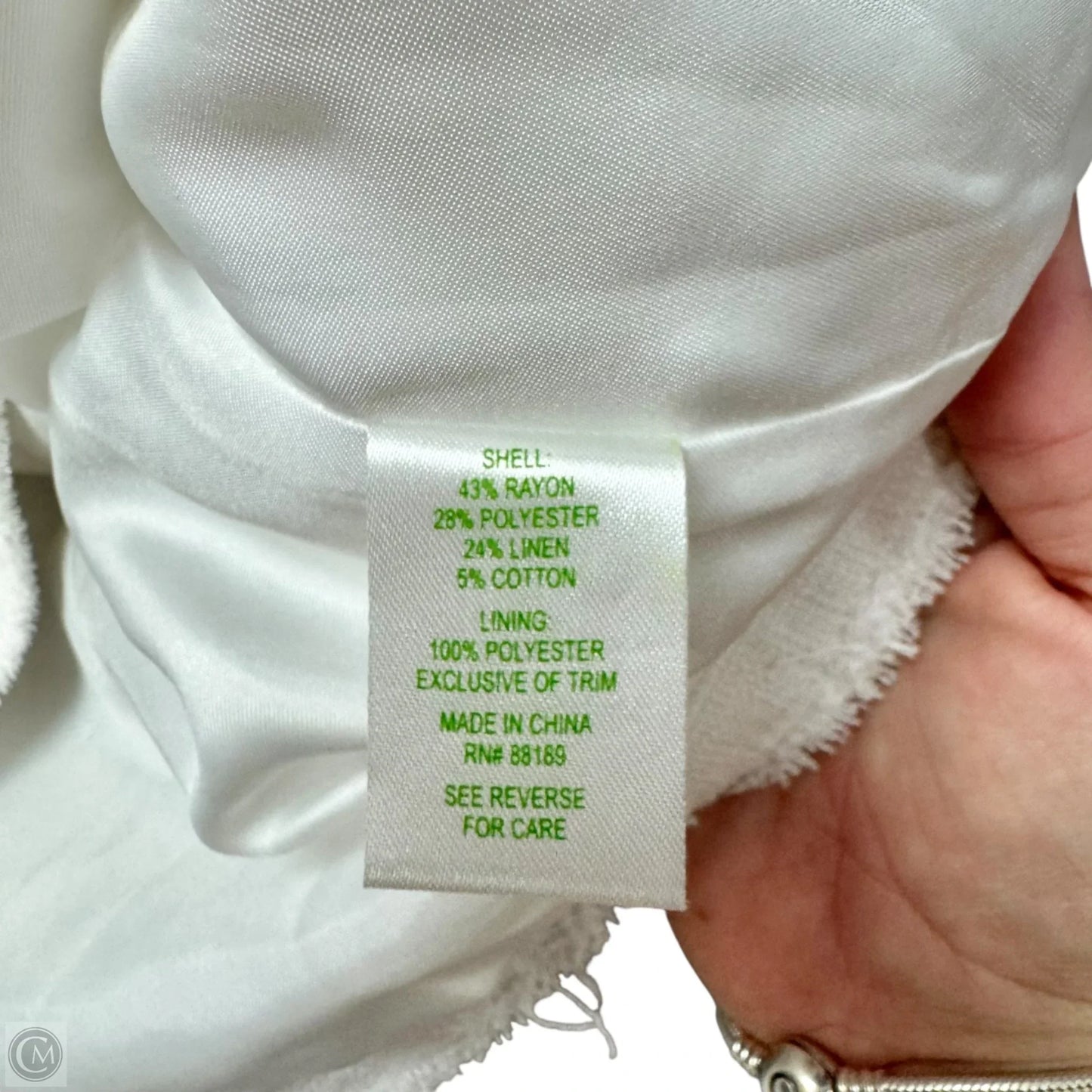 Blazer Designer By Lilly Pulitzer In White, Size: S