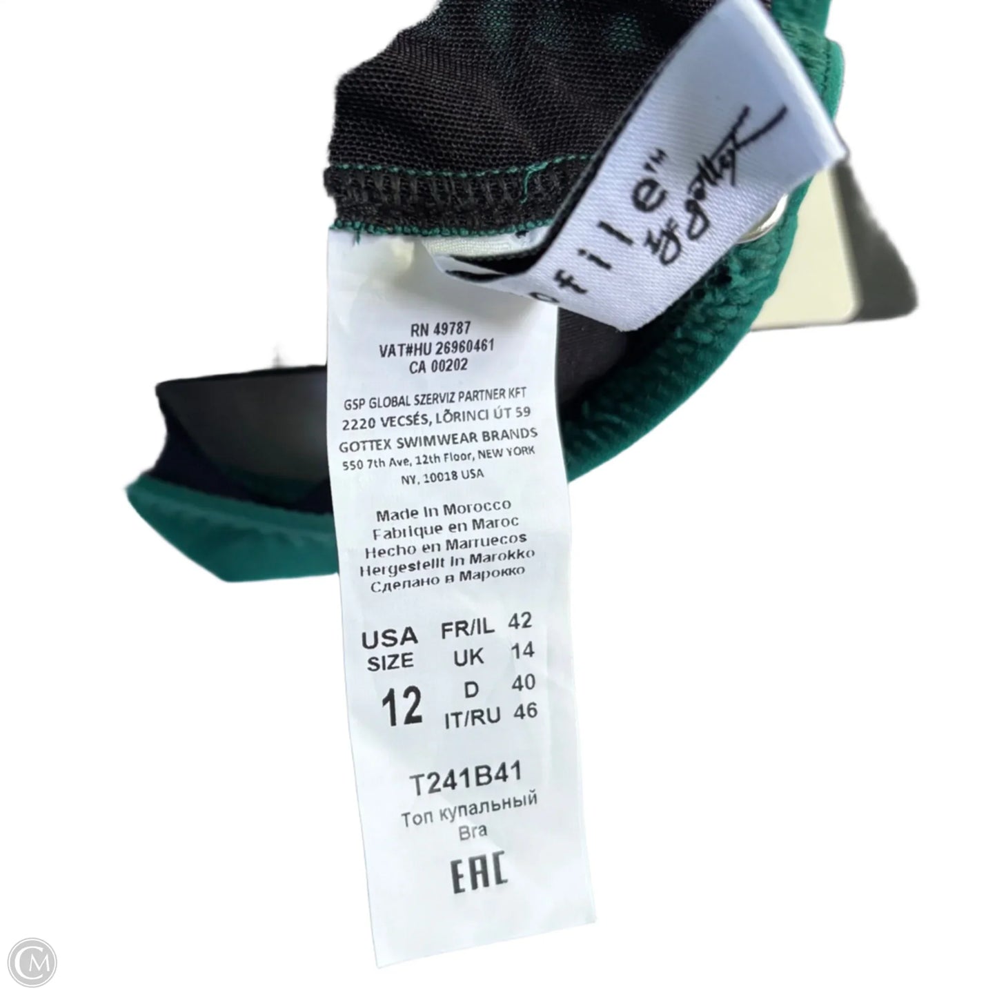 Swimsuit 2pc By Gottex In Green, Size: L