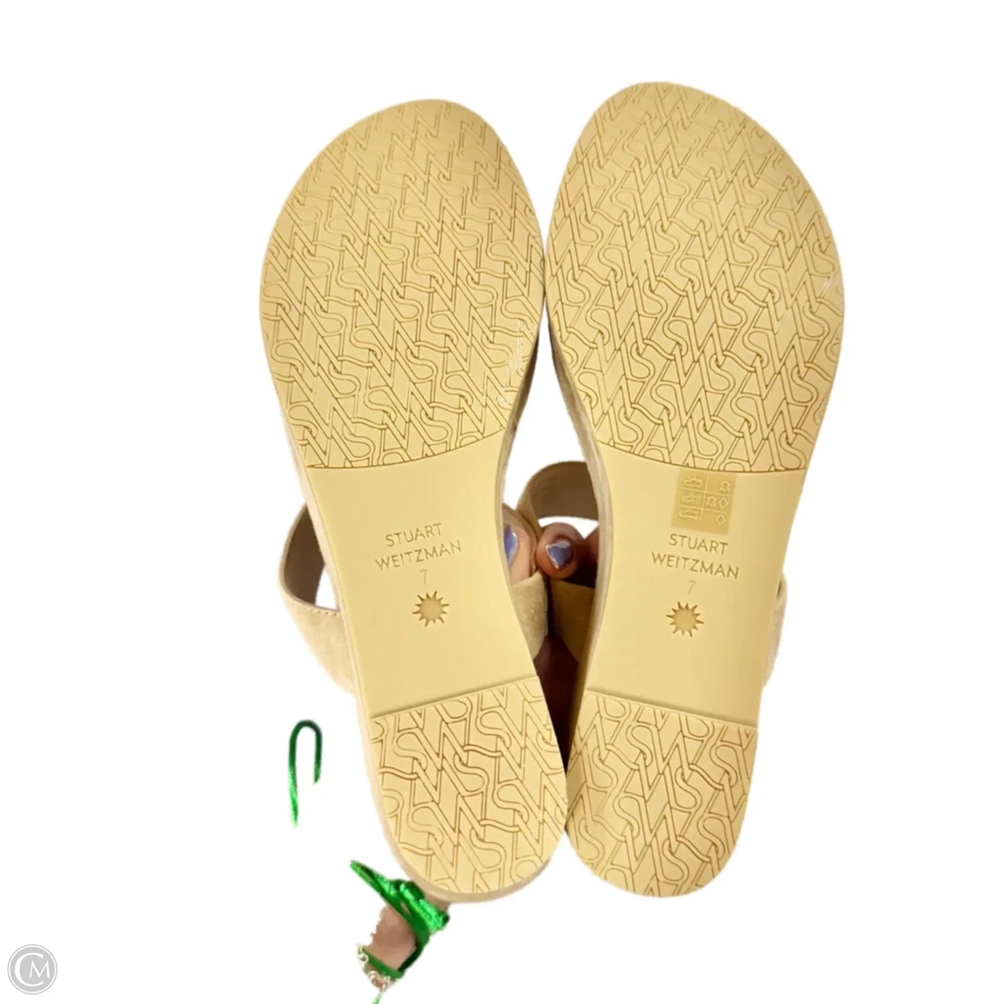Sandals Designer By Stuart Weitzman In Tan, Size: 7