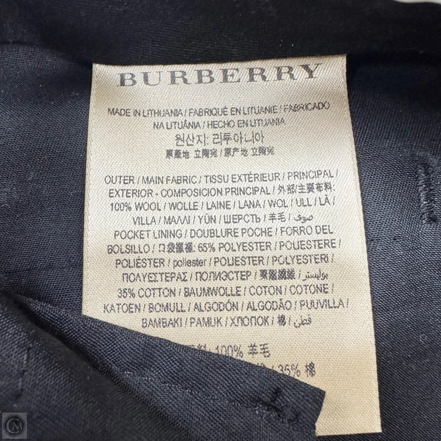 Pants Luxury Designer By Burberry In Black, Size: 0