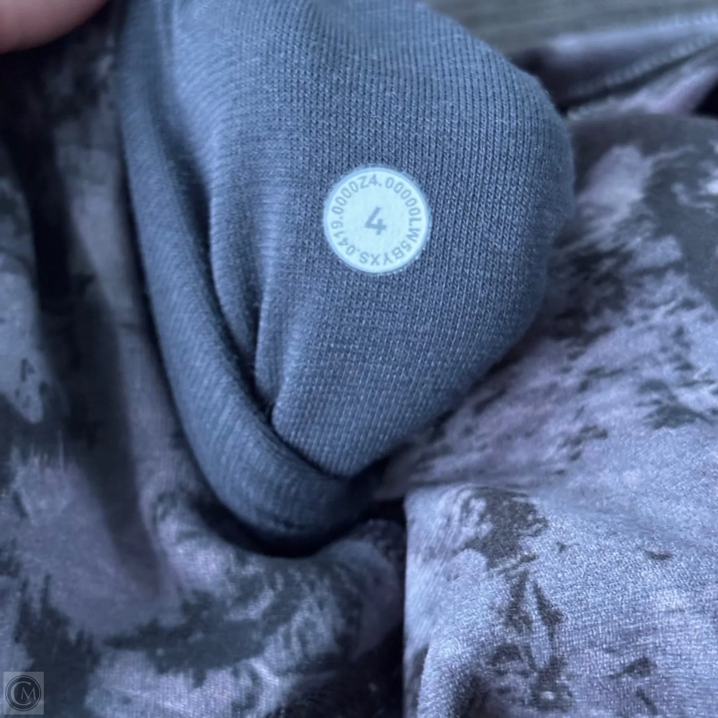 Athletic Leggings By Lululemon In Grey & Purple, Size: S