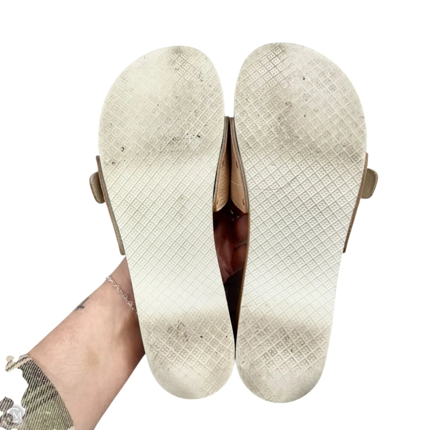 Sandals Luxury Designer By Burberry In Pink, Size: 7.5