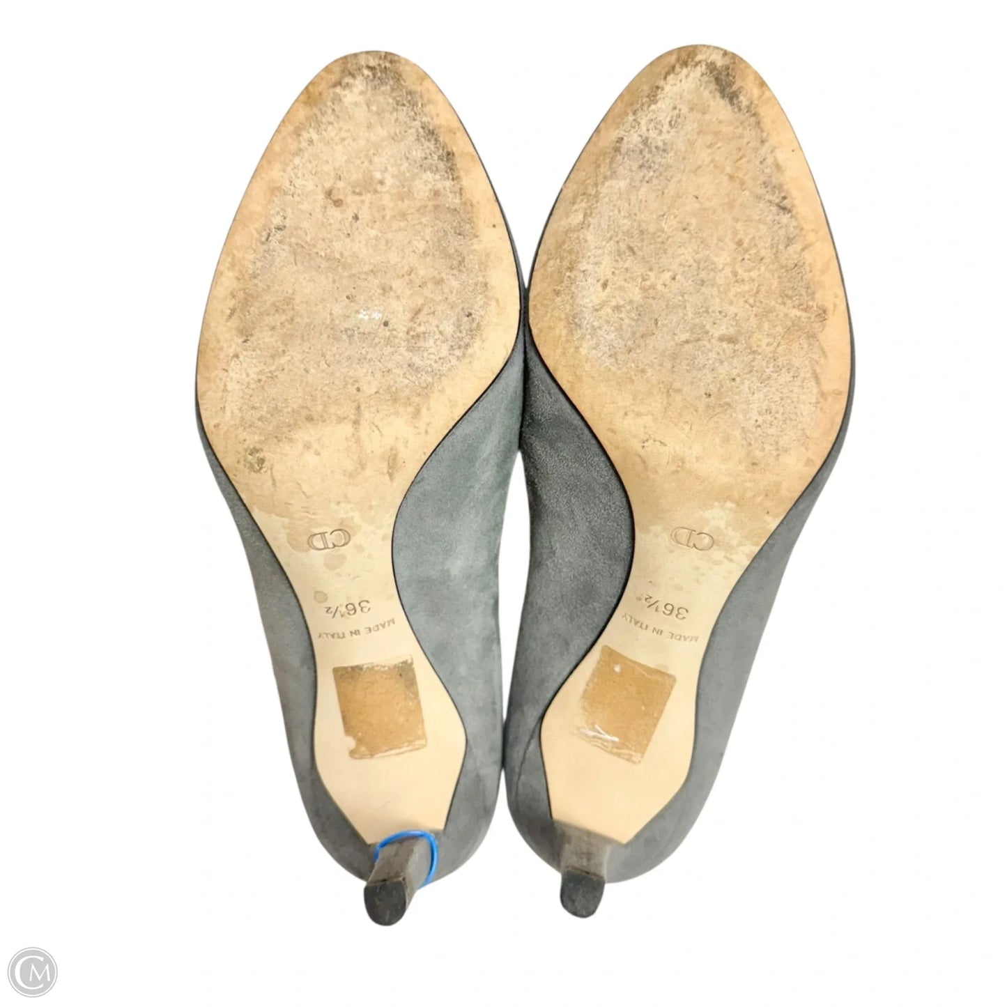 Shoes Luxury Designer By Dior In Grey, Size: 6