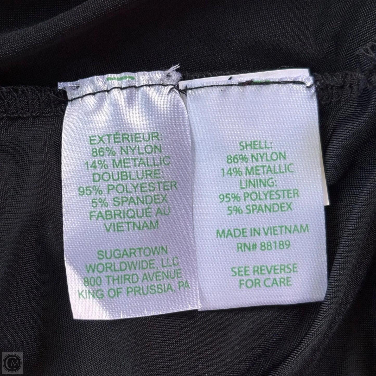 Tunic Designer By Lilly Pulitzer In Black & Gold, Size: Xxl