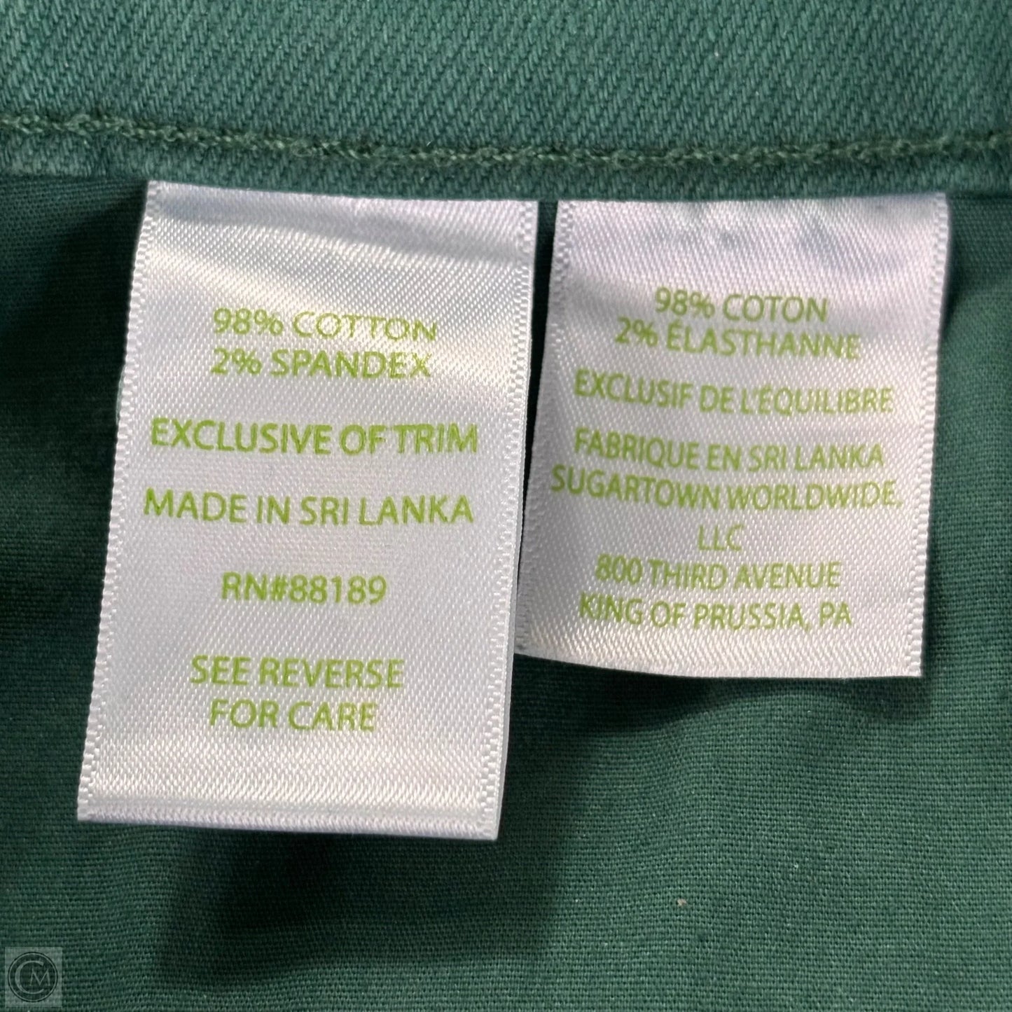 Jeans Designer By Lilly Pulitzer In Green Denim, Size: 4