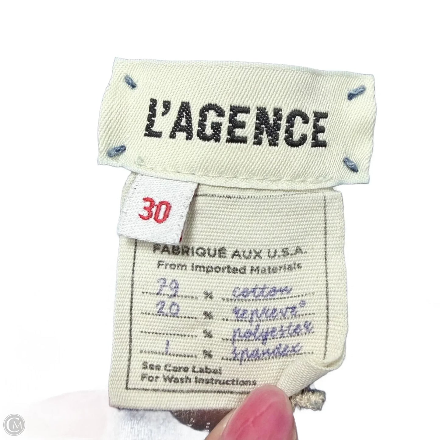 Jeans Boot Cut By L Agence In Blue Denim, Size: 10