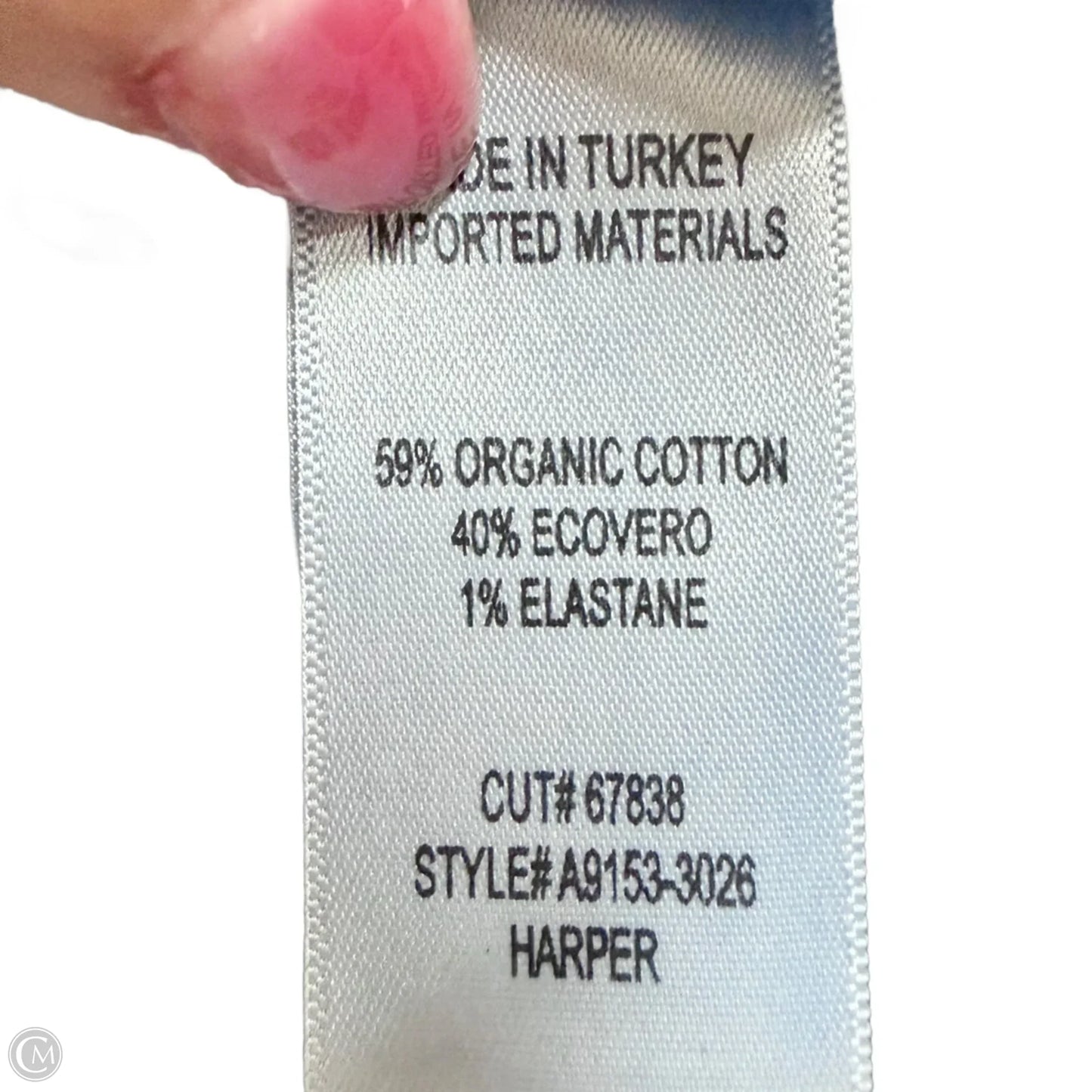 Jeans Wide Leg By Agolde In Blue Denim, Size: 4