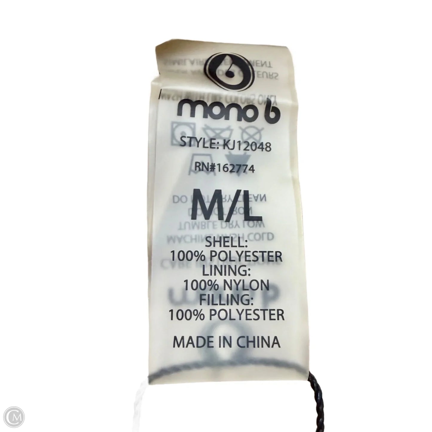 Coat Puffer & Quilted By Mono B In Tan, Size: L