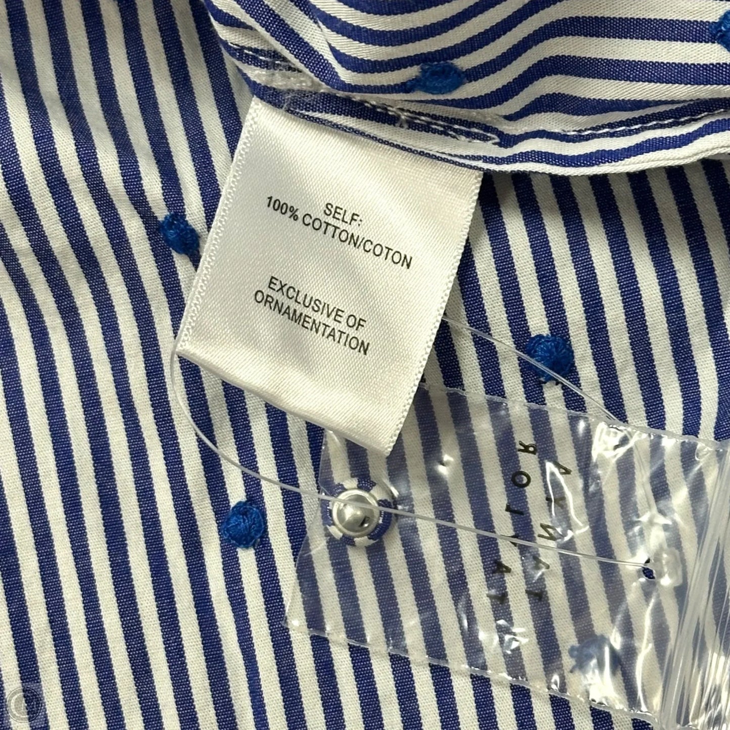 Top Long Sleeve By Tanya Taylor In Striped Pattern, Size: Xs