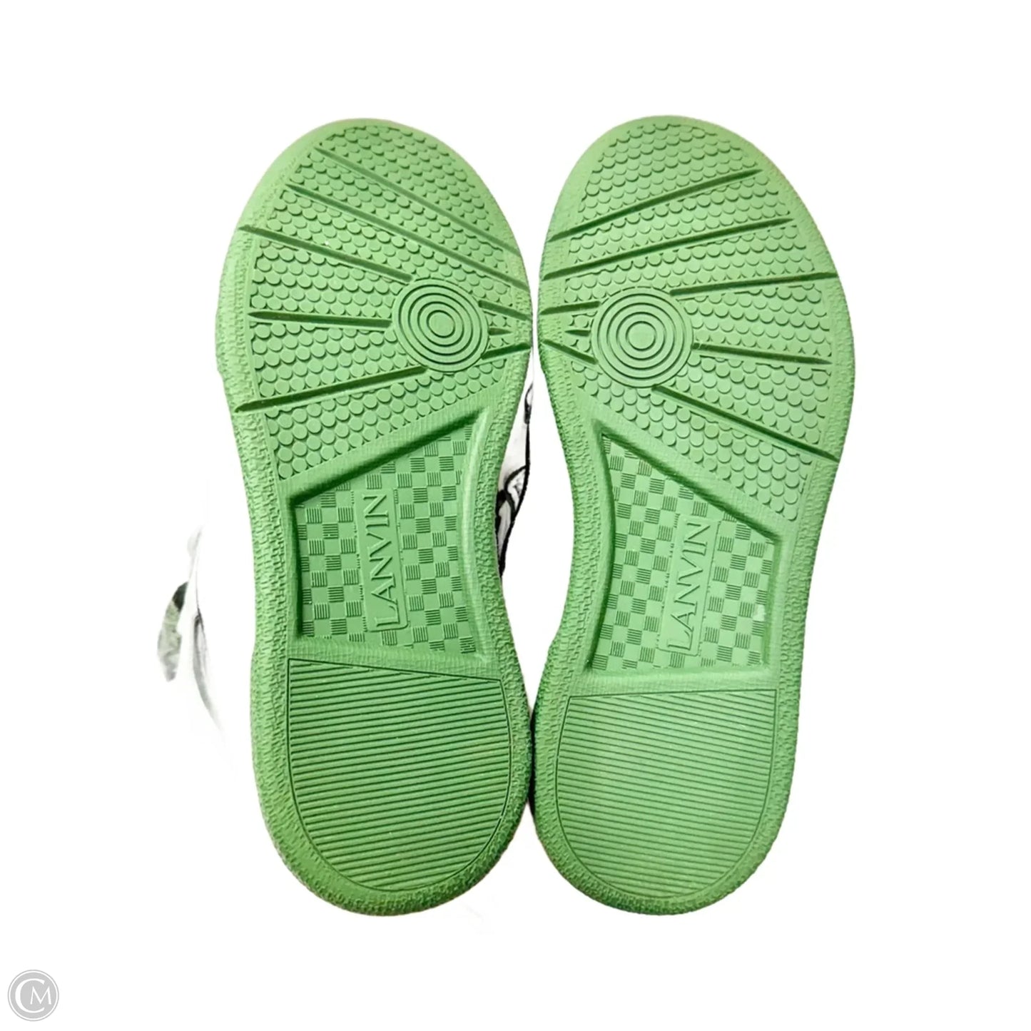 Shoes Luxury Designer By Lanvin In Green & White, Size: 6.5