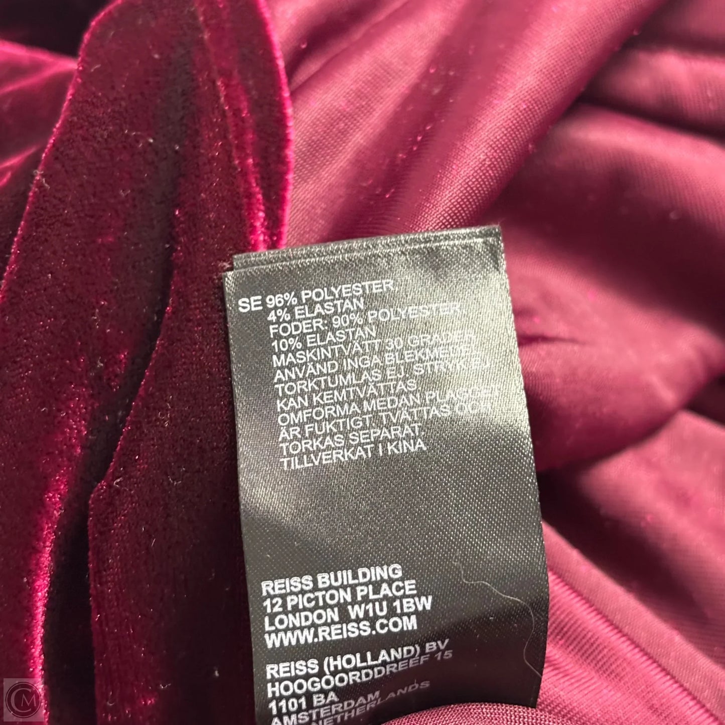 Jumpsuit By Reiss In Maroon, Size: M