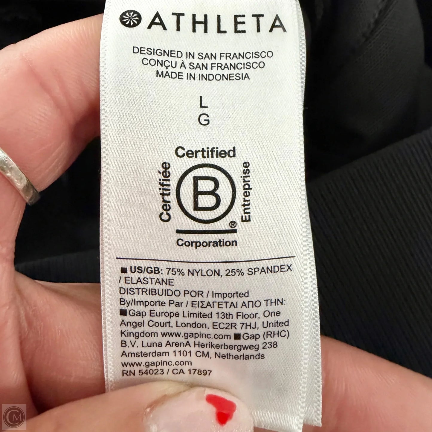 Athletic Pants By Athleta In Black, Size: L