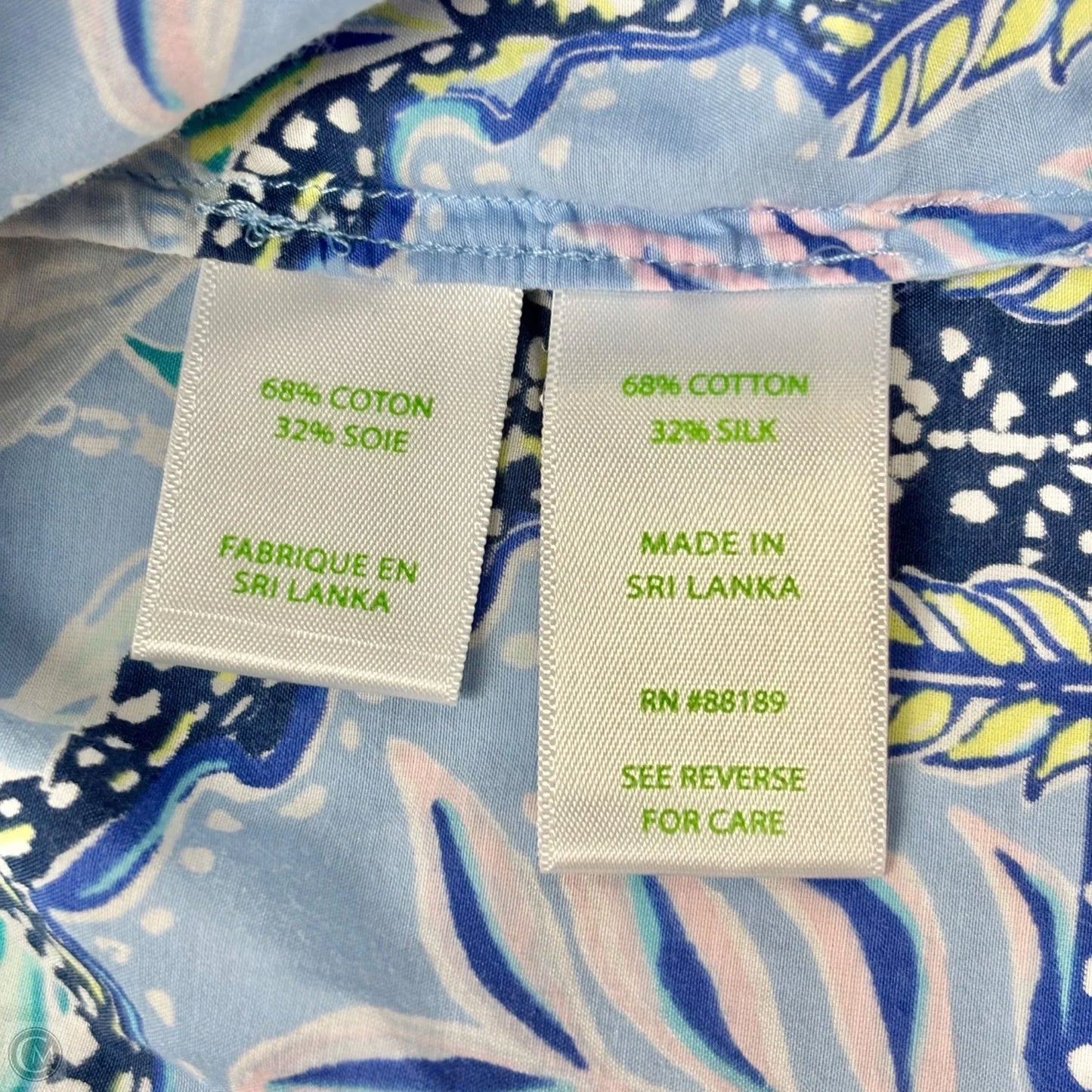 Top Long Sleeve Designer By Lilly Pulitzer In Tropical Print, Size: M