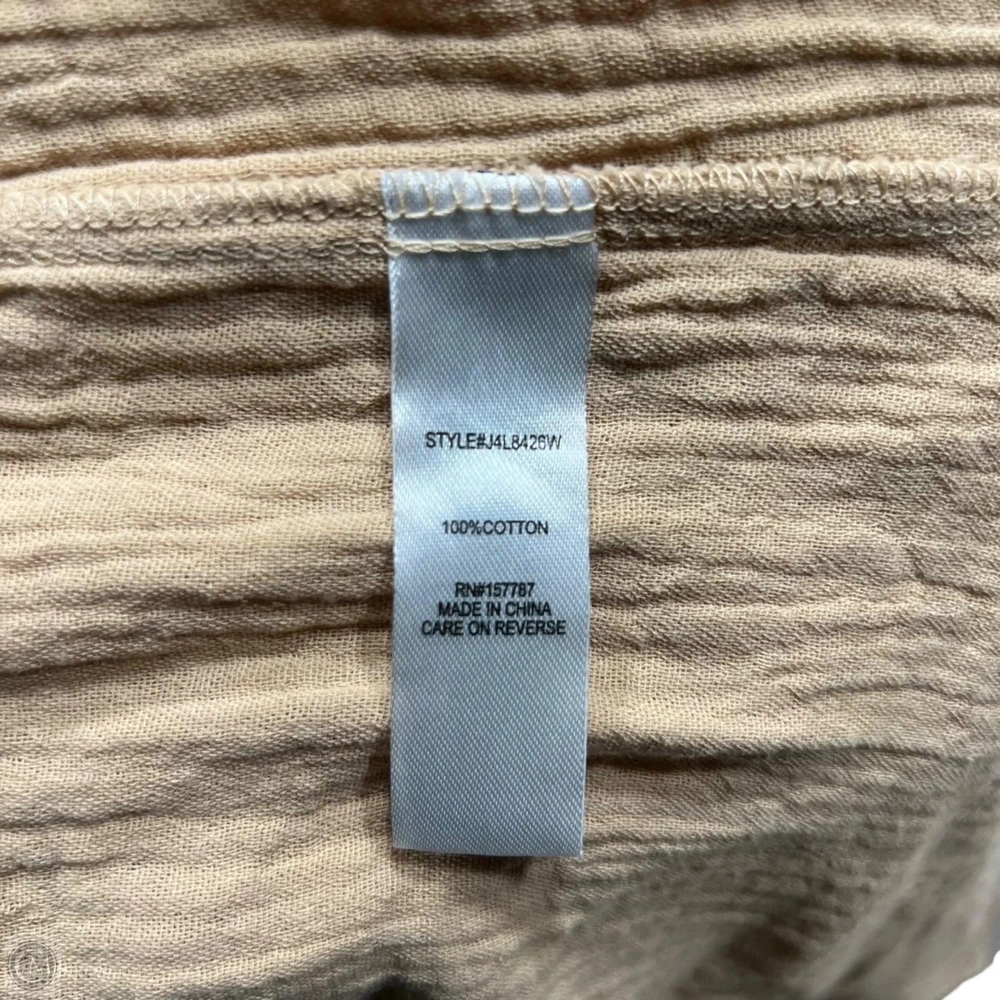 Top Long Sleeve By Jolie & Joy In Tan, Size: M