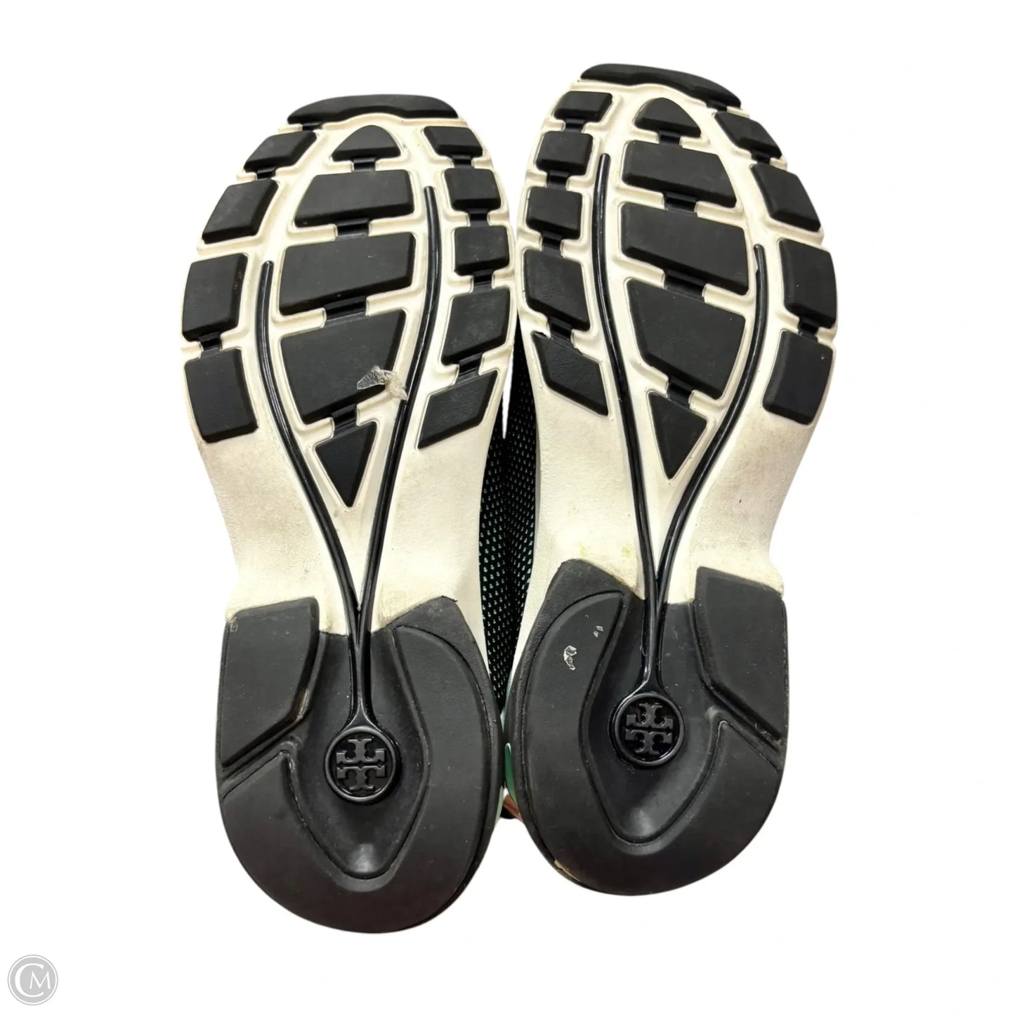 Shoes Designer By Tory Burch In Black & Blue, Size: 9.5