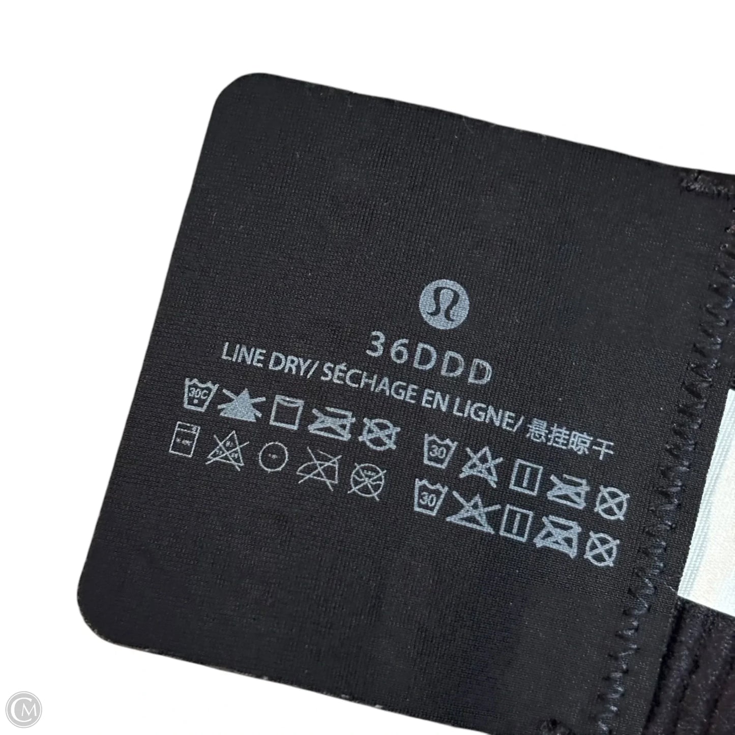 Athletic Bra By Lululemon In Black, Size: L
