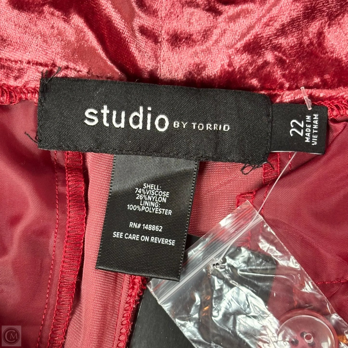 Pants Wide Leg By Torrid In Red, Size: 22
