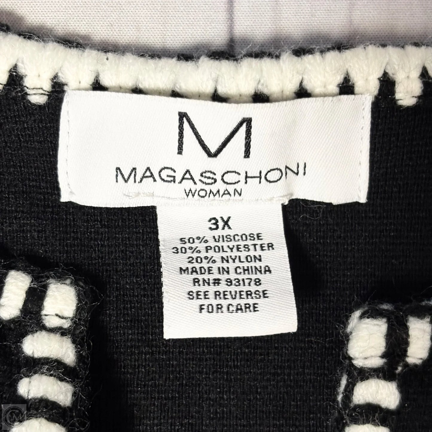 Sweater Cardigan By Magaschoni In Black, Size: 3x