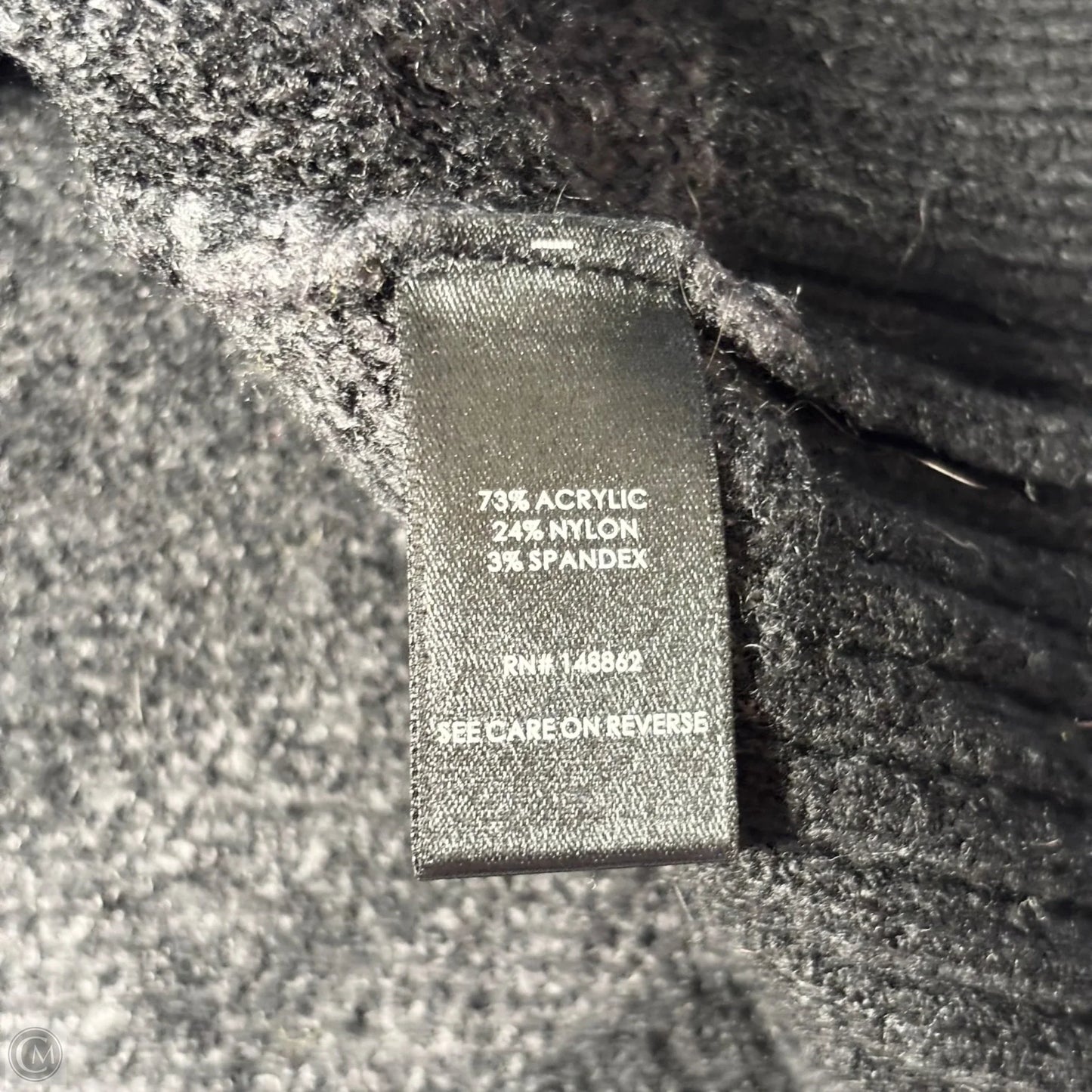 Sweater Cardigan By Torrid In Black & Grey, Size: 5