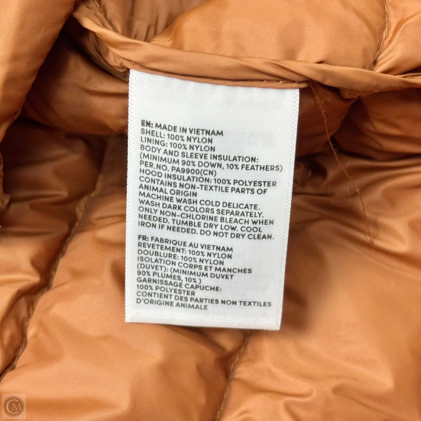 Jacket Puffer & Quilted By Lands End In Brown, Size: 1x