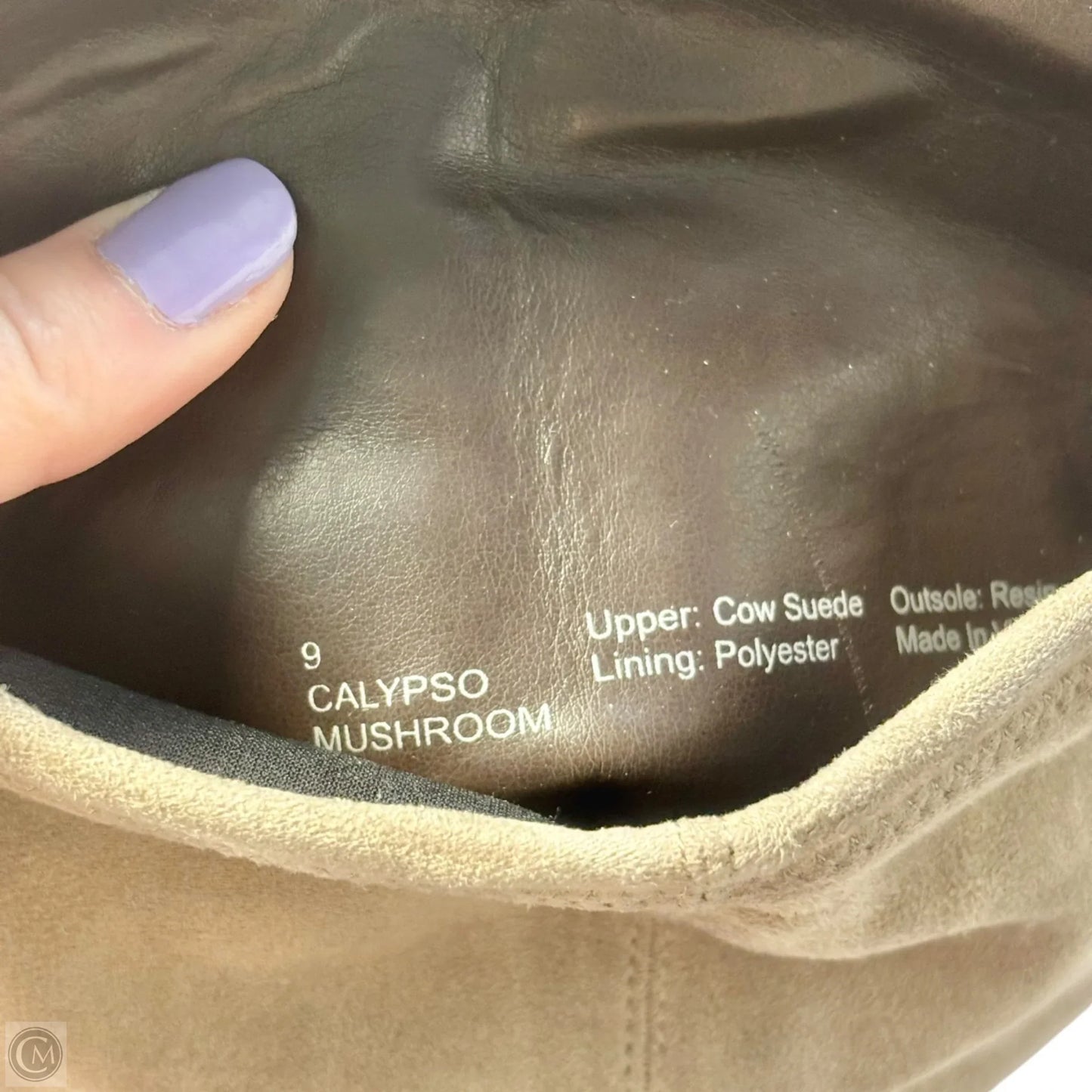Boots Leather By Sole Society In Taupe, Size: 9