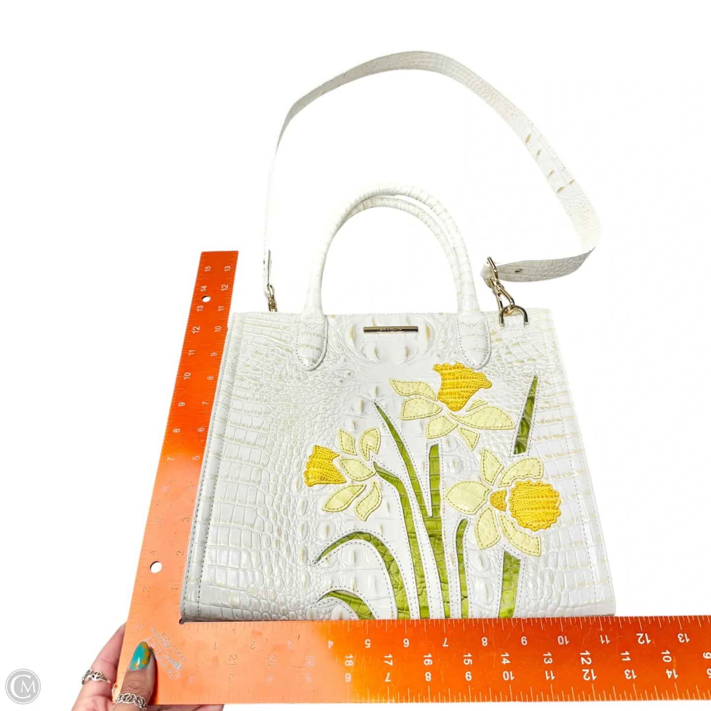 Handbag Designer By Brahmin, Size: Large