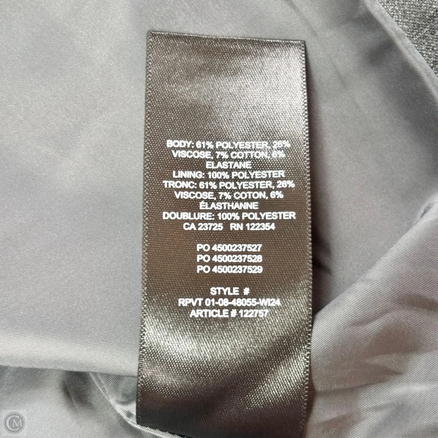 Dress Work By Babaton In Grey, Size: Xs