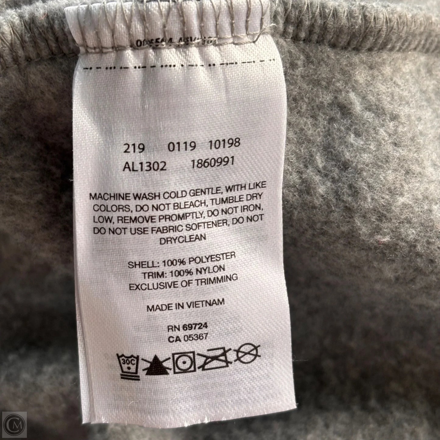 Athletic Fleece By Columbia In Grey & Pink, Size: M