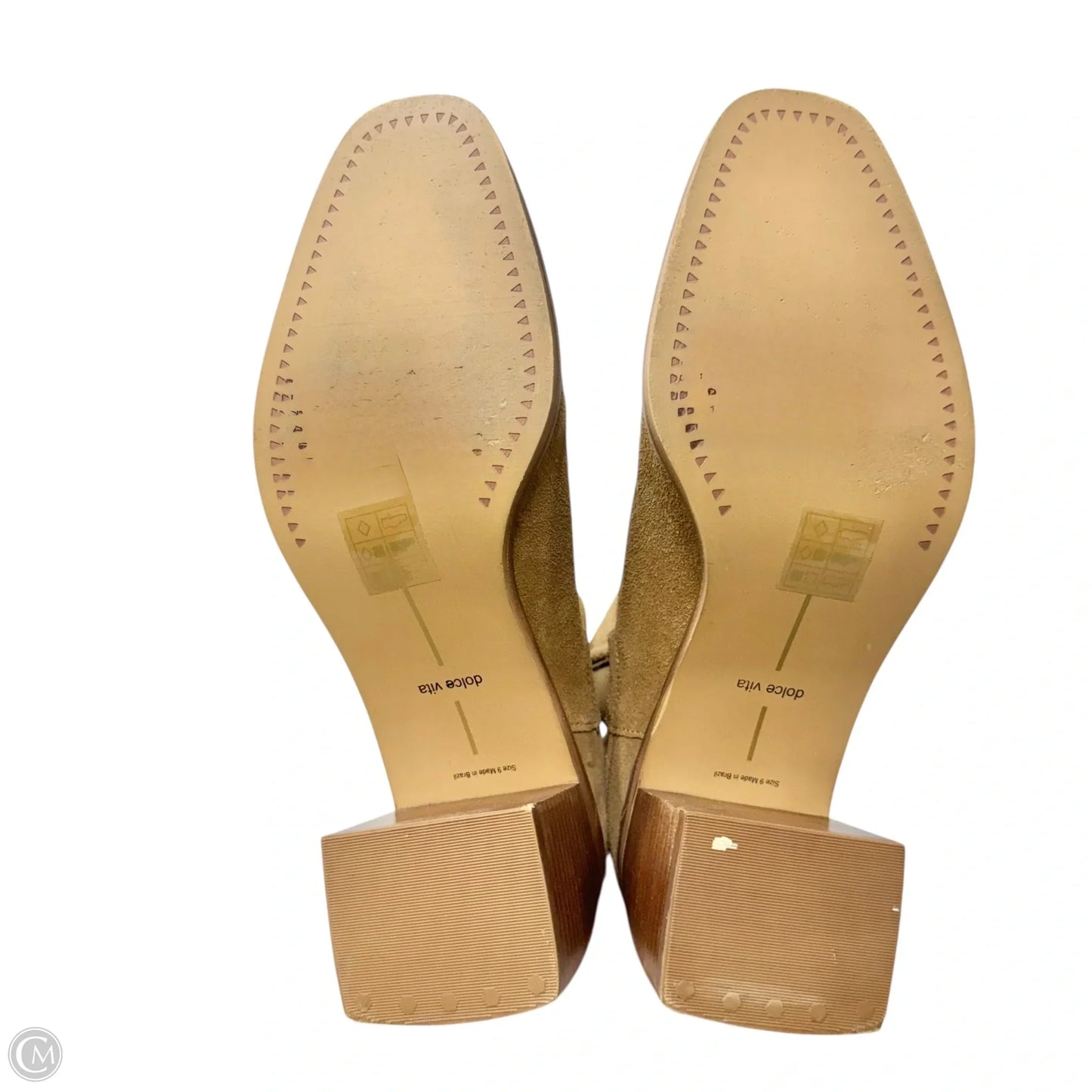 Boots Ankle Heels By Dolce Vita In Tan, Size: 9