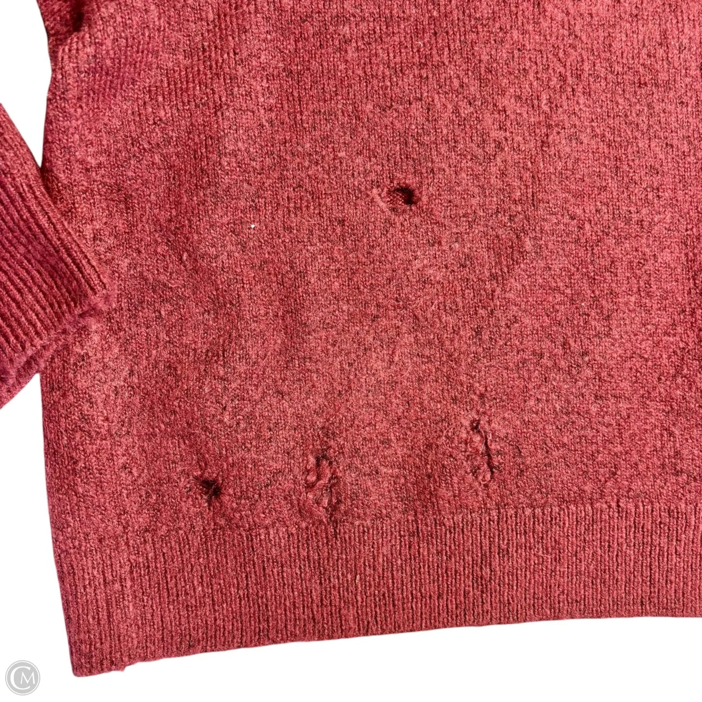 Sweater By Current Elliott In Maroon, Size: M