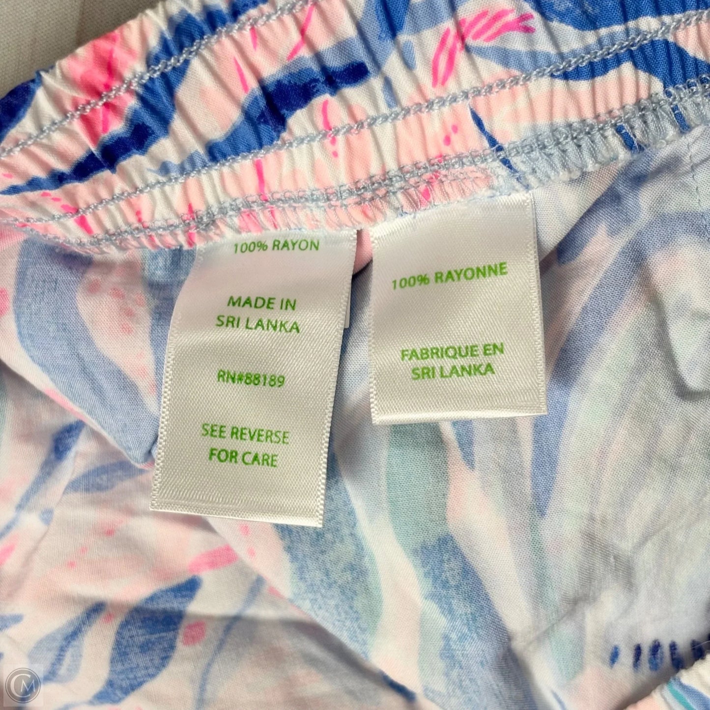 Shorts Designer By Lilly Pulitzer In Blue & Pink, Size: M