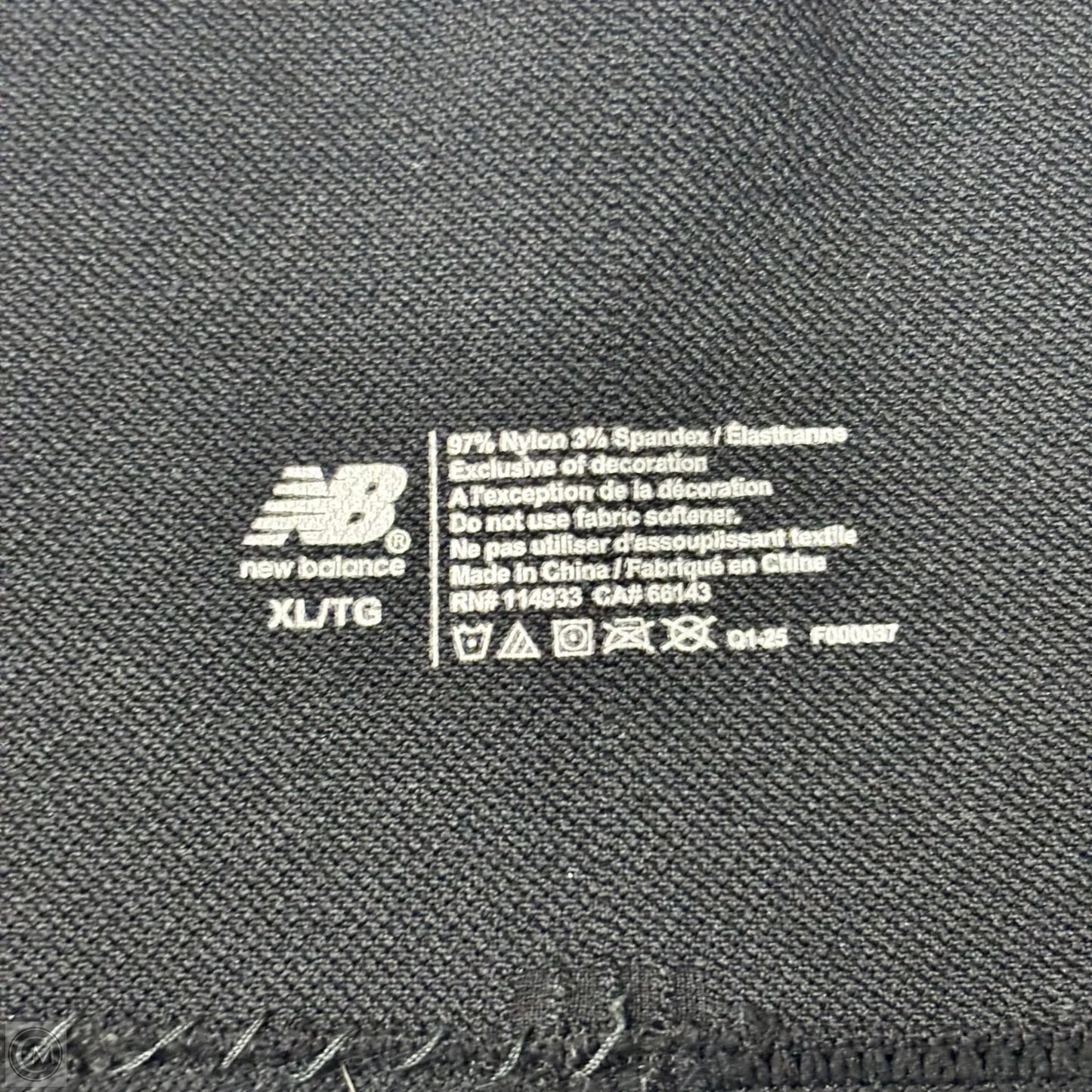 Athletic Pants 2pc By New Balance In Black & Silver, Size: Xl