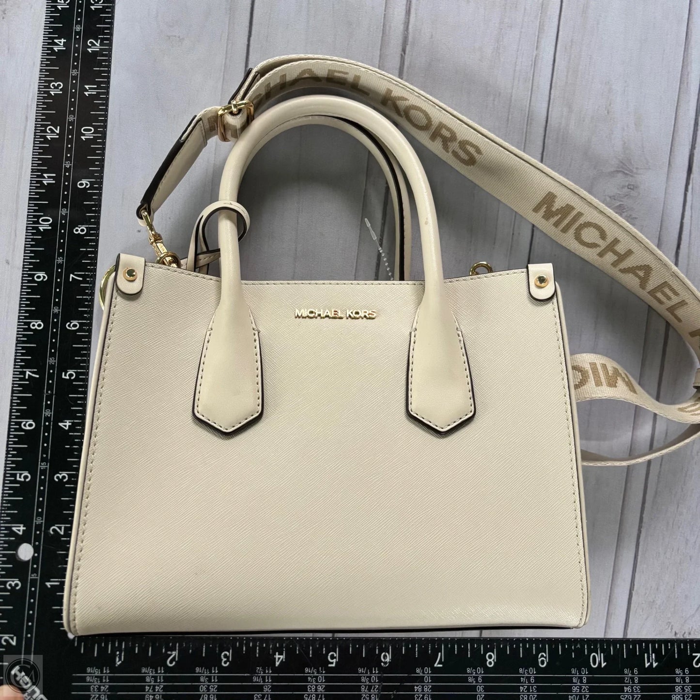 Crossbody Designer By Michael Kors, Size: Medium