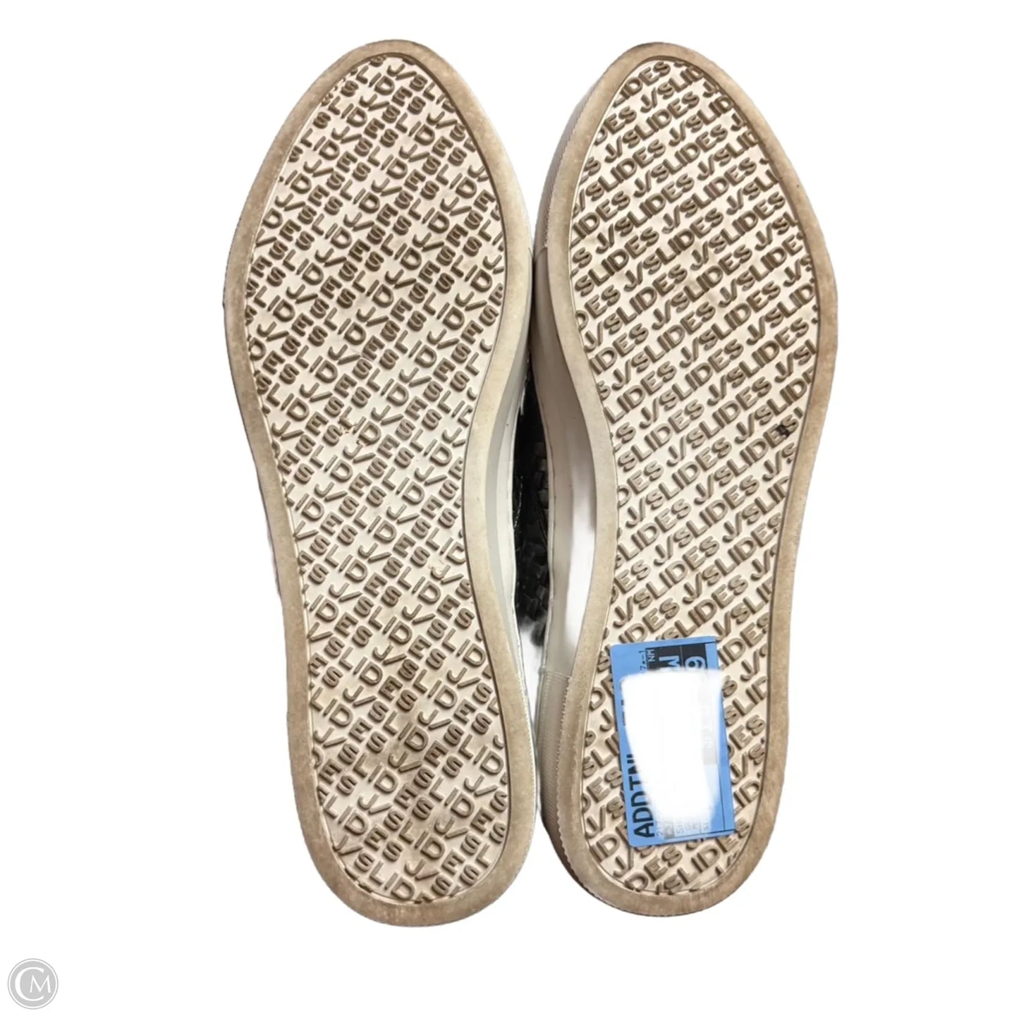 Shoes Sneakers By J Slides In Grey & White, Size: 8